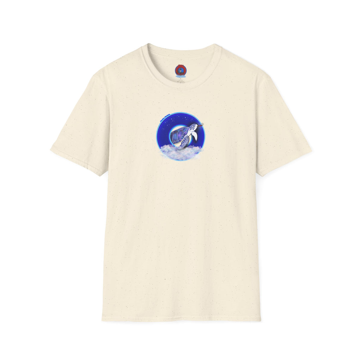 Classic Donut Tee - Unisex Soft-Style - "Clueless Wallob's Donuts" - vivid blue sky donut
