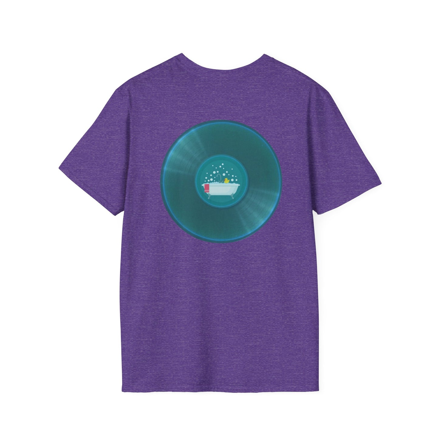 Classic Donut Tee - Unisex Soft-Style - "Bathtub Fun" - dark aquamarine donut