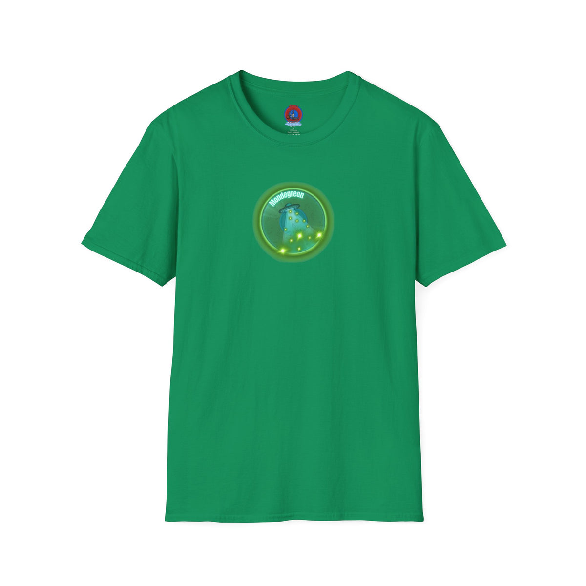Classic Donut Tee - Unisex Soft-Style - "Close Encounters of the Delaware kind - Mondegreen Donut"  " variant 1 - green donut