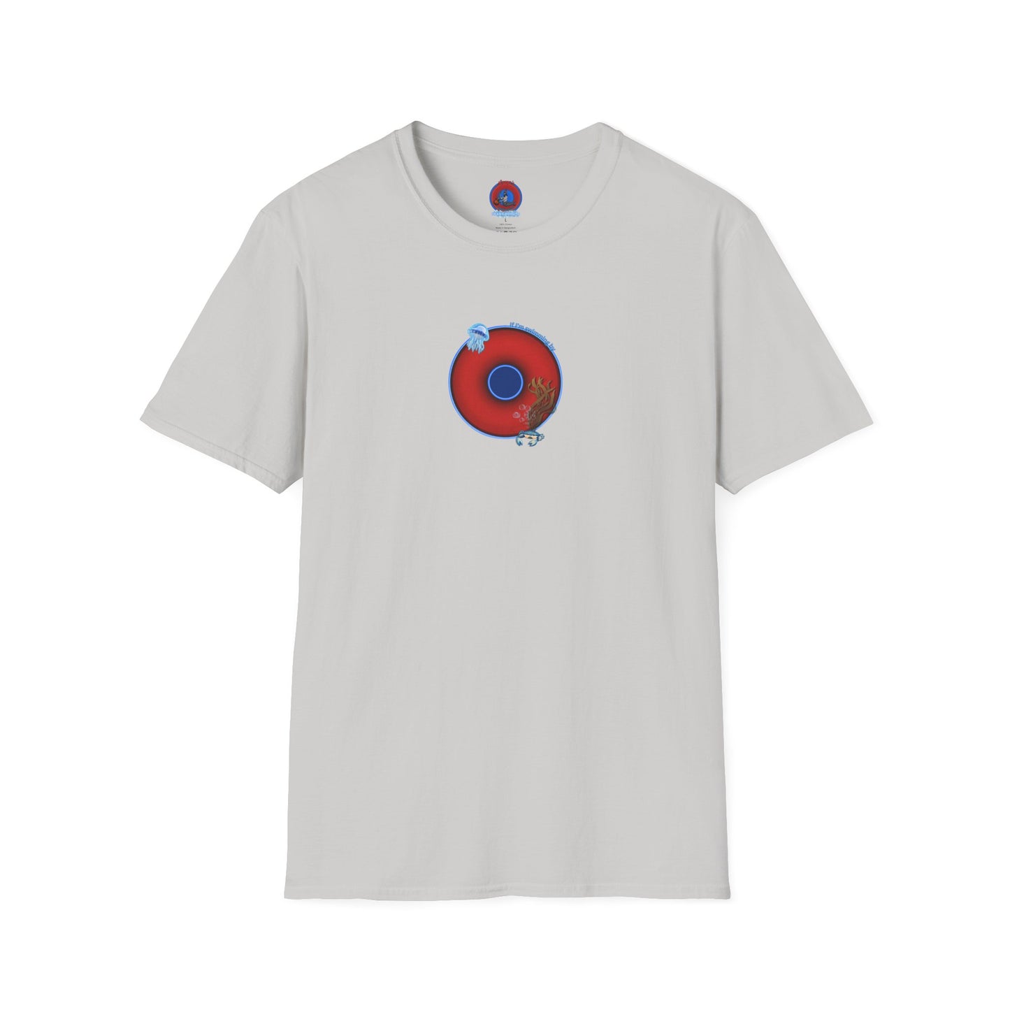 Classic Donut Tee - Unisex Soft-Style - "The Swimmer's Donut" - plump red donut
