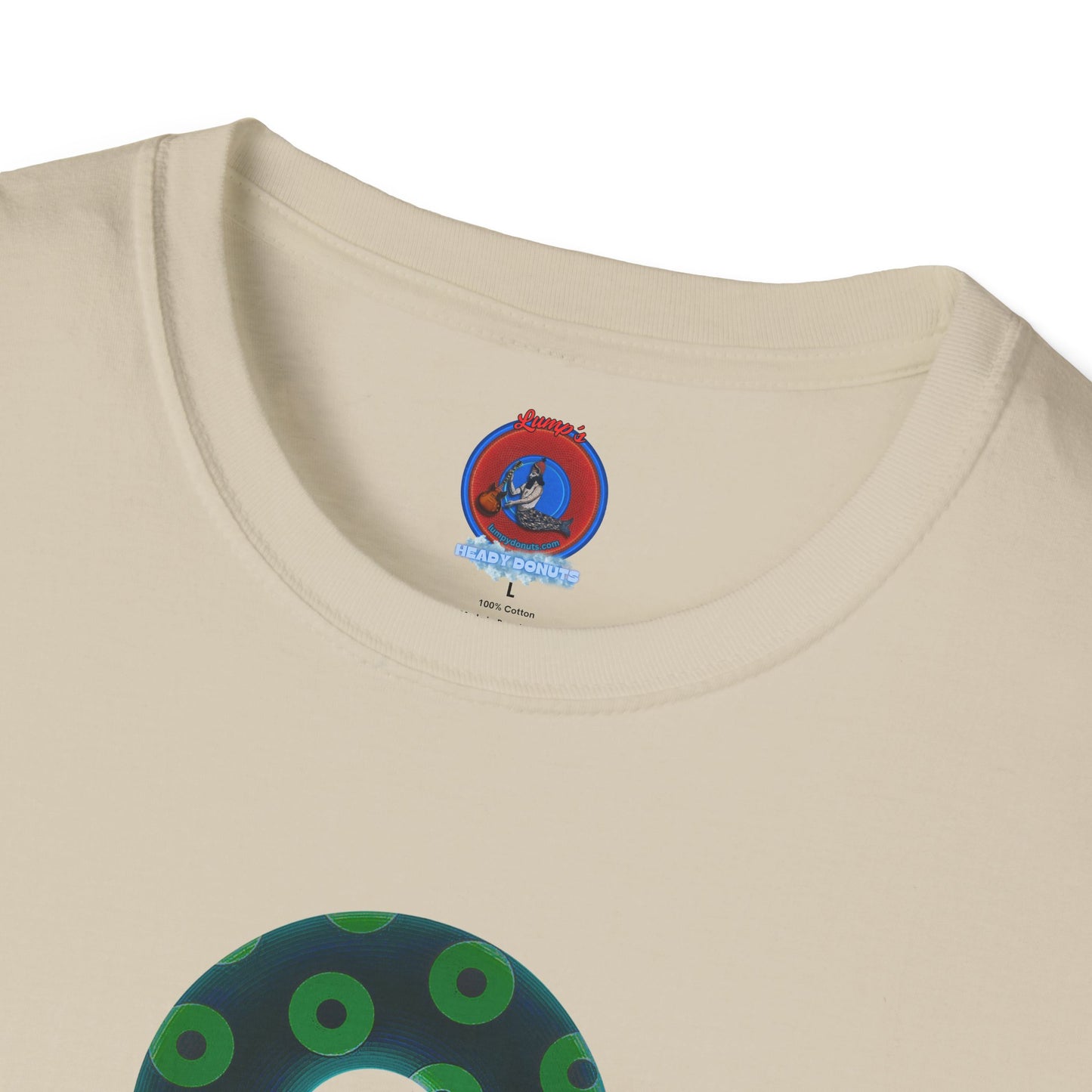 Plain Donuts/Unisex Soft-Style - "Plain Blimpy Paradoxical Donuts" - dark green/light green donuts