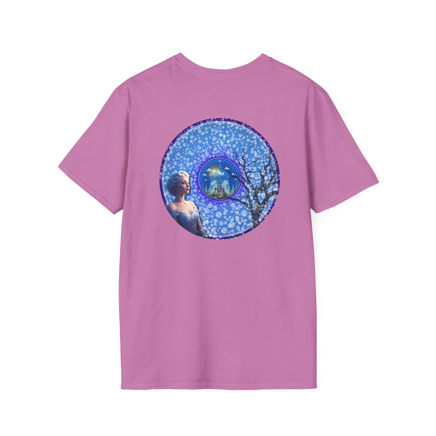 Classic Donut Tee - Unisex Soft-Style - "The Donut Locked in Glaciers" - series 1.0 - blue donut