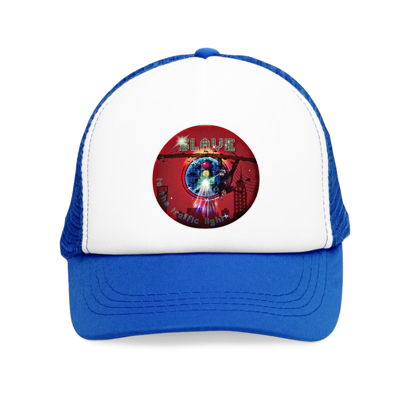 Lumpy Trucker Hat - "Slave to High Phashion" - red donut