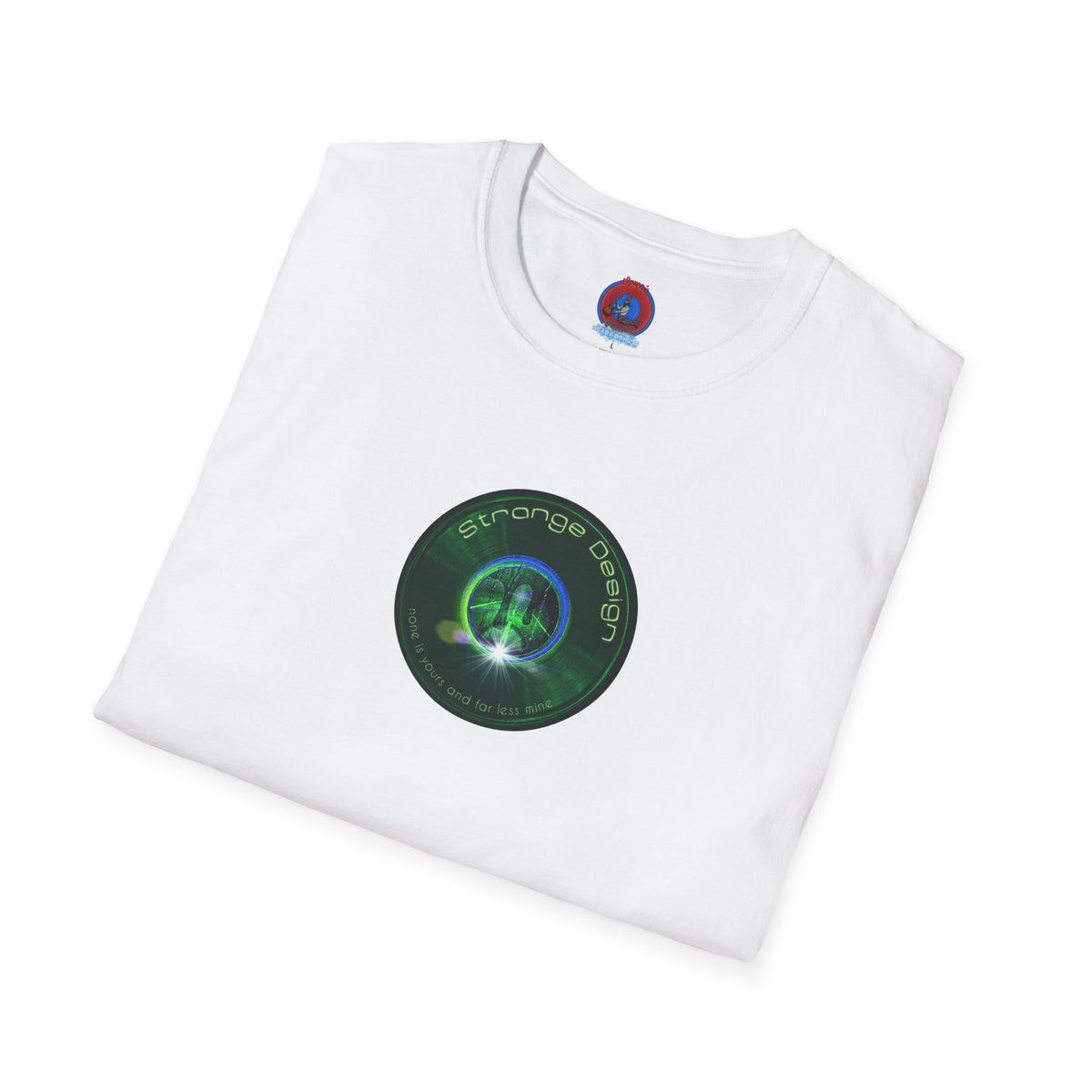 Classic Donut Tee - Unisex Soft-Style - "The Strangely Designed Donut Tee" - series 1.0 - green donut