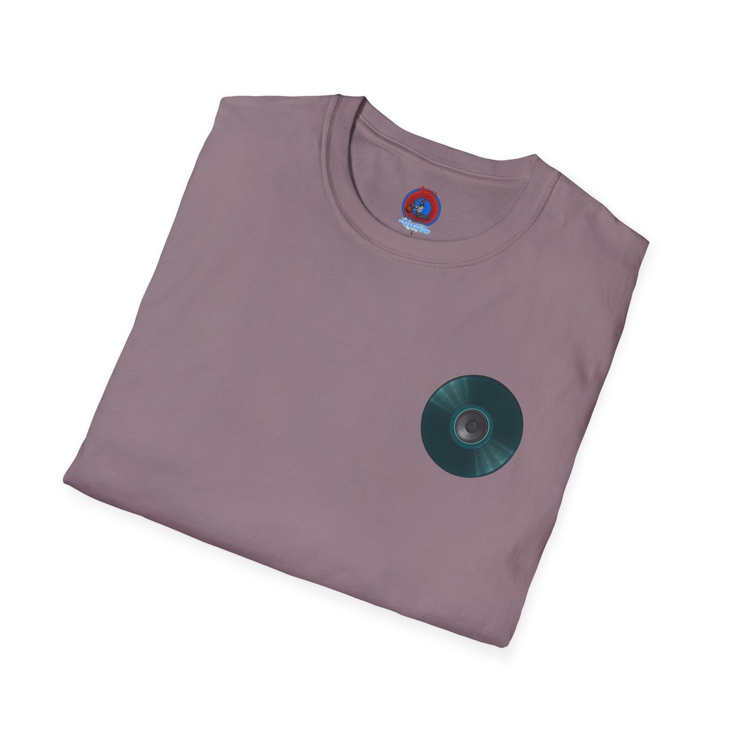 Classic Donut Tee - Unisex Soft-Style - "The Plain Record Donut" - series 1.0 - dark teal green