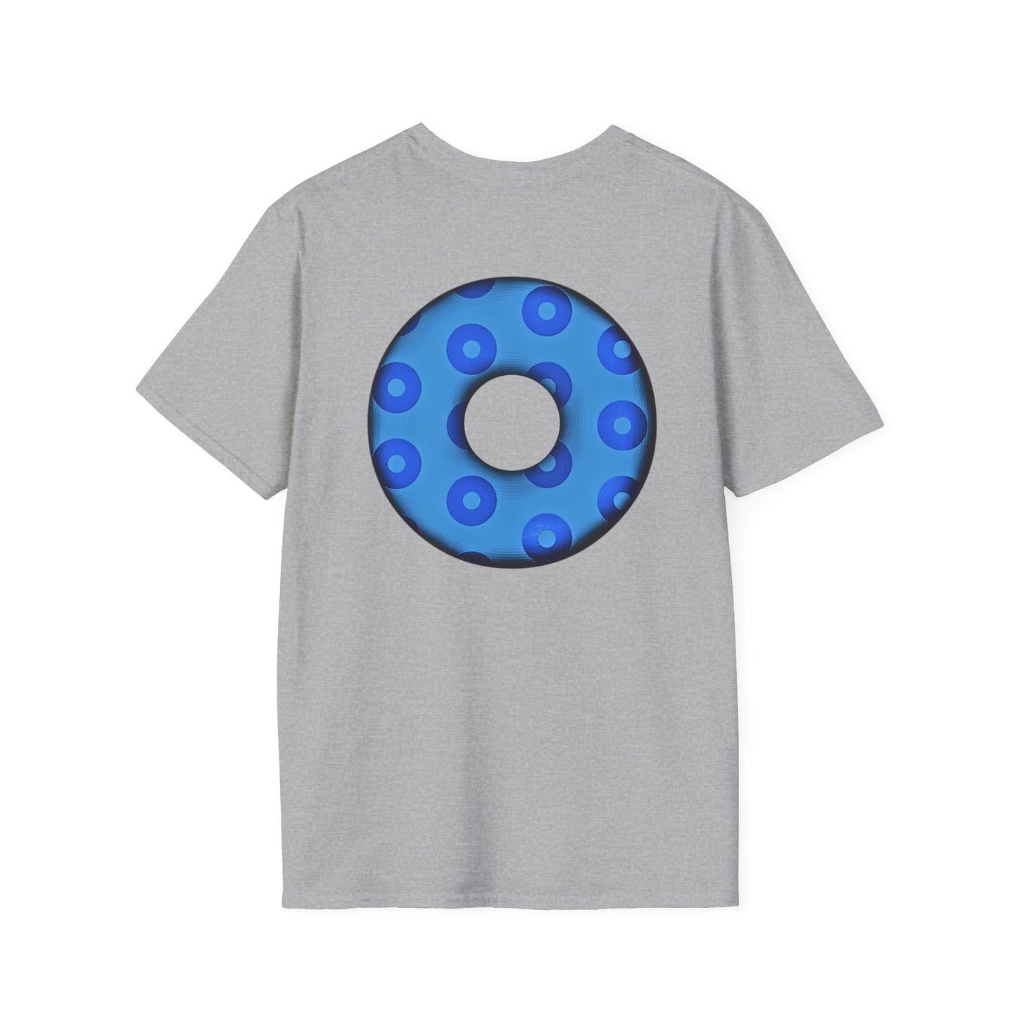 Plain Donuts/Unisex Soft-Style - "Plain Blimpy Paradoxical Donuts" - blue/light blue donuts
