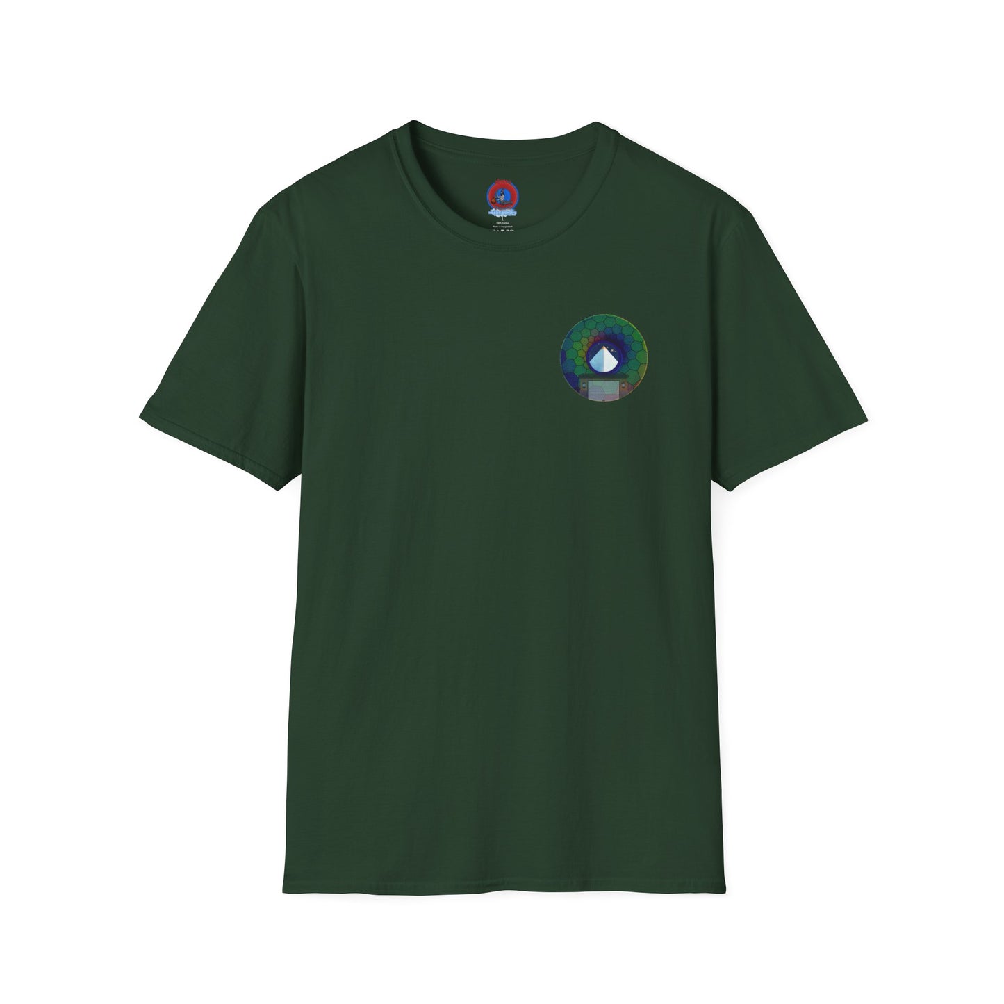 Classic Donut Tee - Unisex Soft-Style - "Limestone Donuts so Large" - variant 8 - green hexadonut w/garage