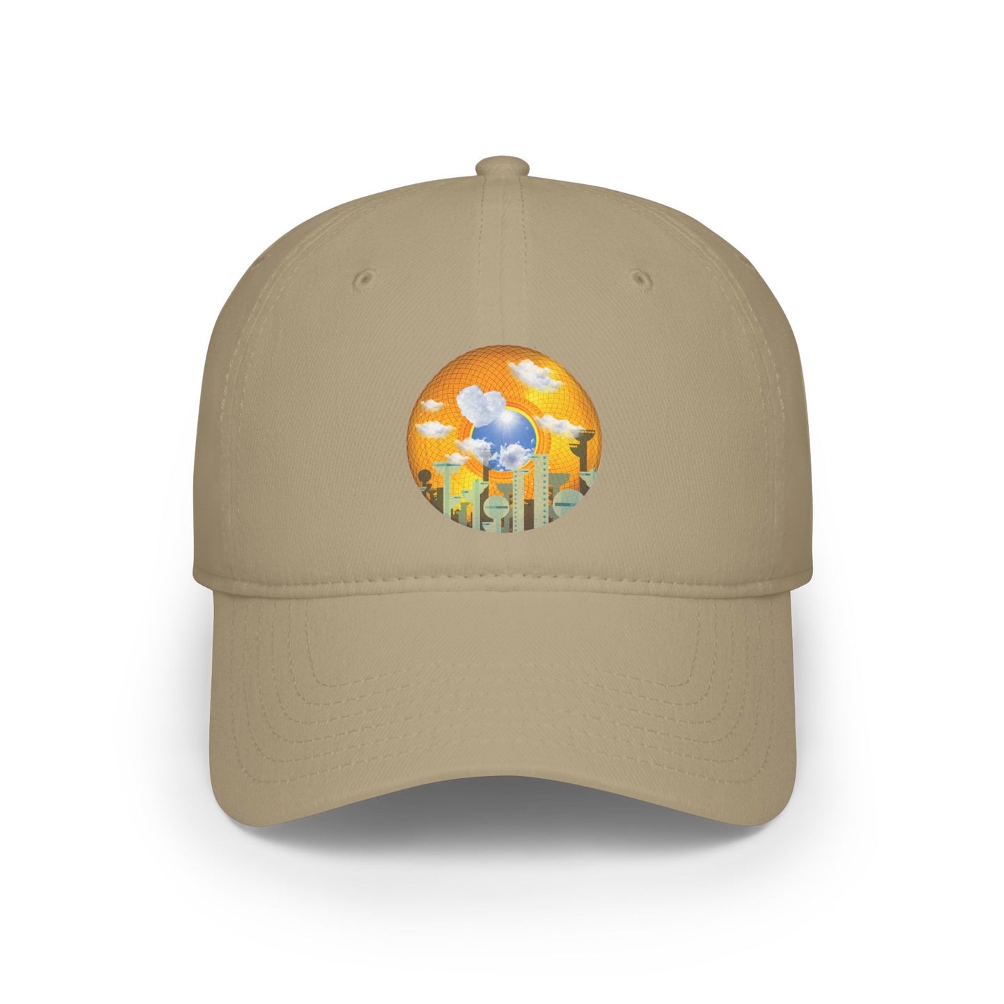 Lumpy Donut Baseball Cap - "The Golden Age of Donut Caps" - golden symmetrical donut w/