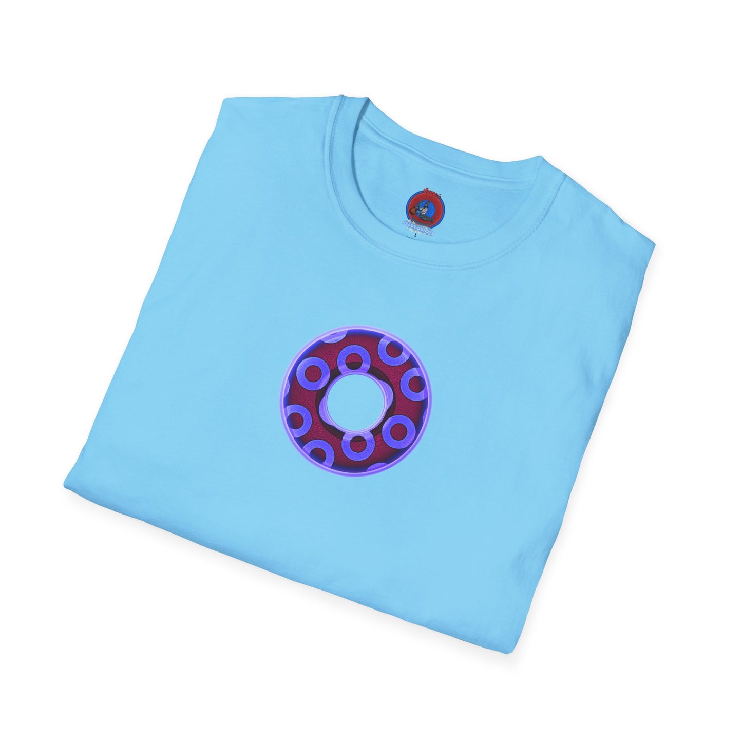 Plain Donuts/Unisex Soft-Style - "Plain Rustic Paradoxical Donuts" - violet/dark purple donuts