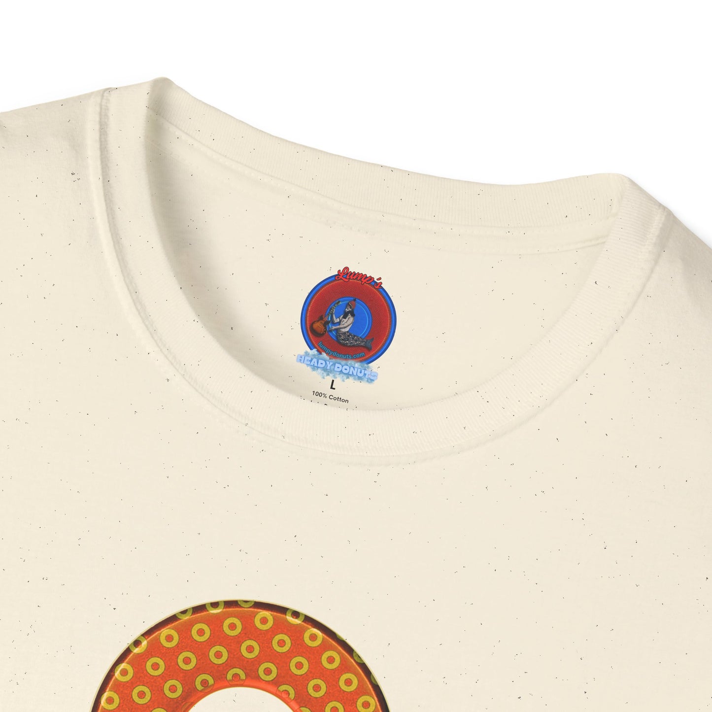 Plain Donuts/Unisex Soft-Style - "Plain Electric Paradoxical Donuts" - gold/orange donuts