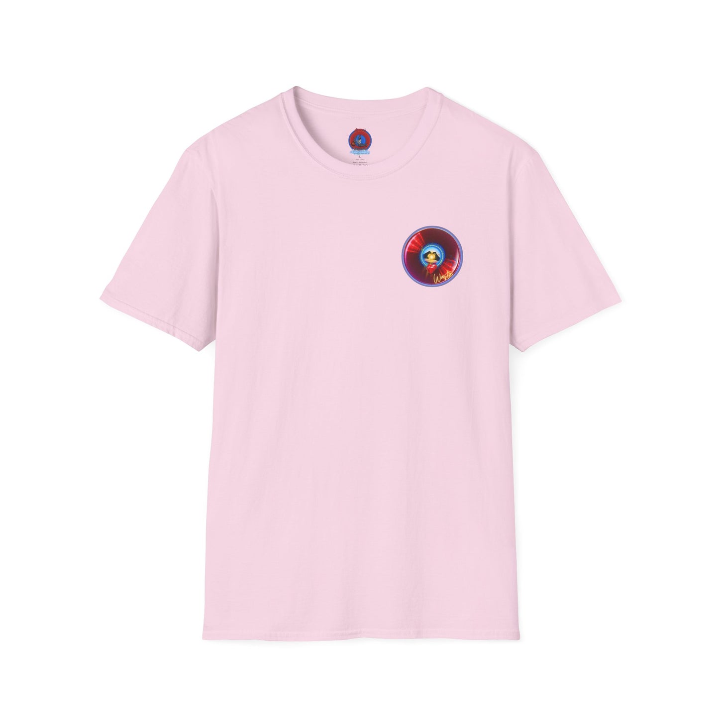 Classic Donut Tee - Unisex Soft-Style - "Wasted Donut" - series 1.0 - variant 2 - red donut