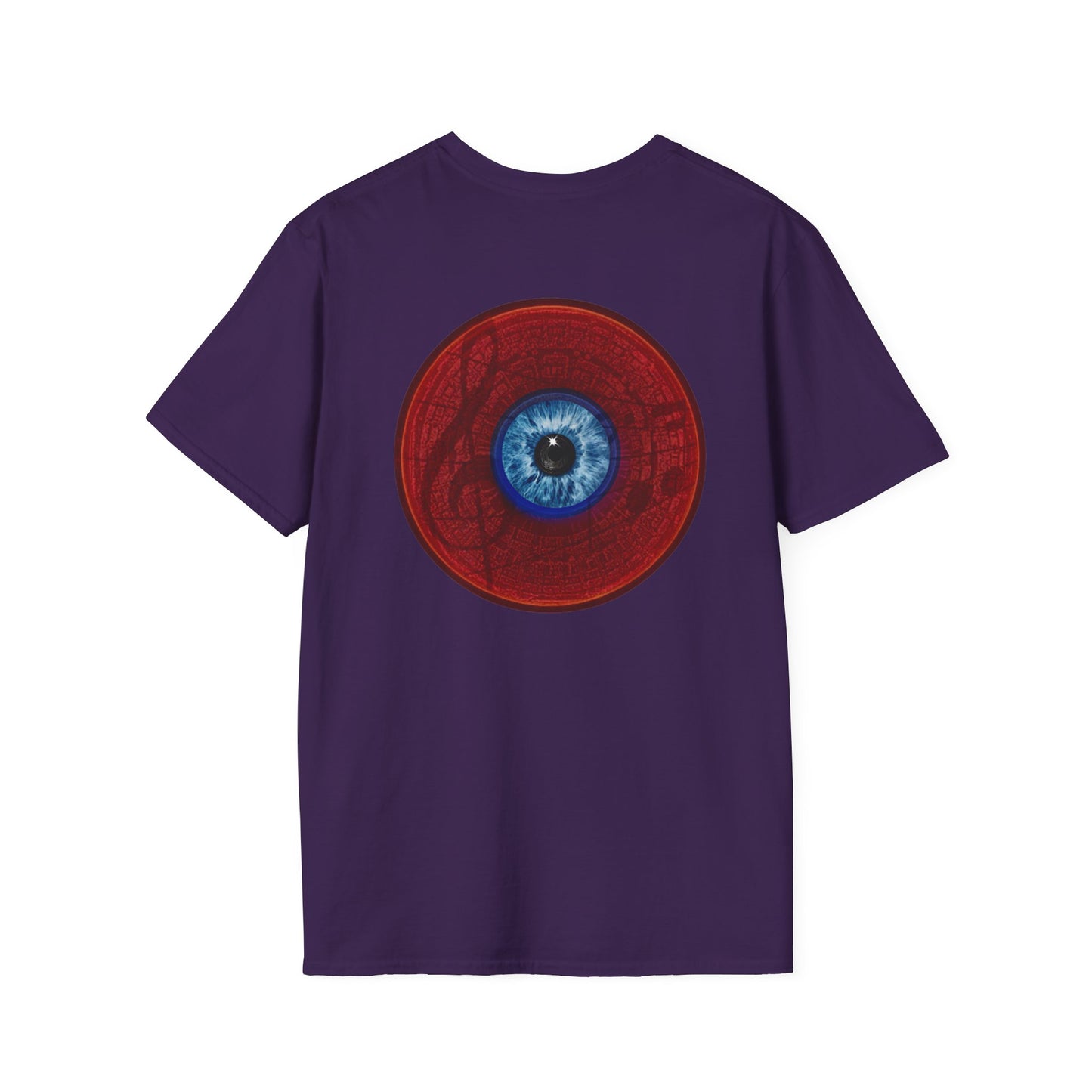 Classic Donut Tee - Unisex Soft-Style - "Peering through Your Opacity" - series 1.0 - red donut w/eye