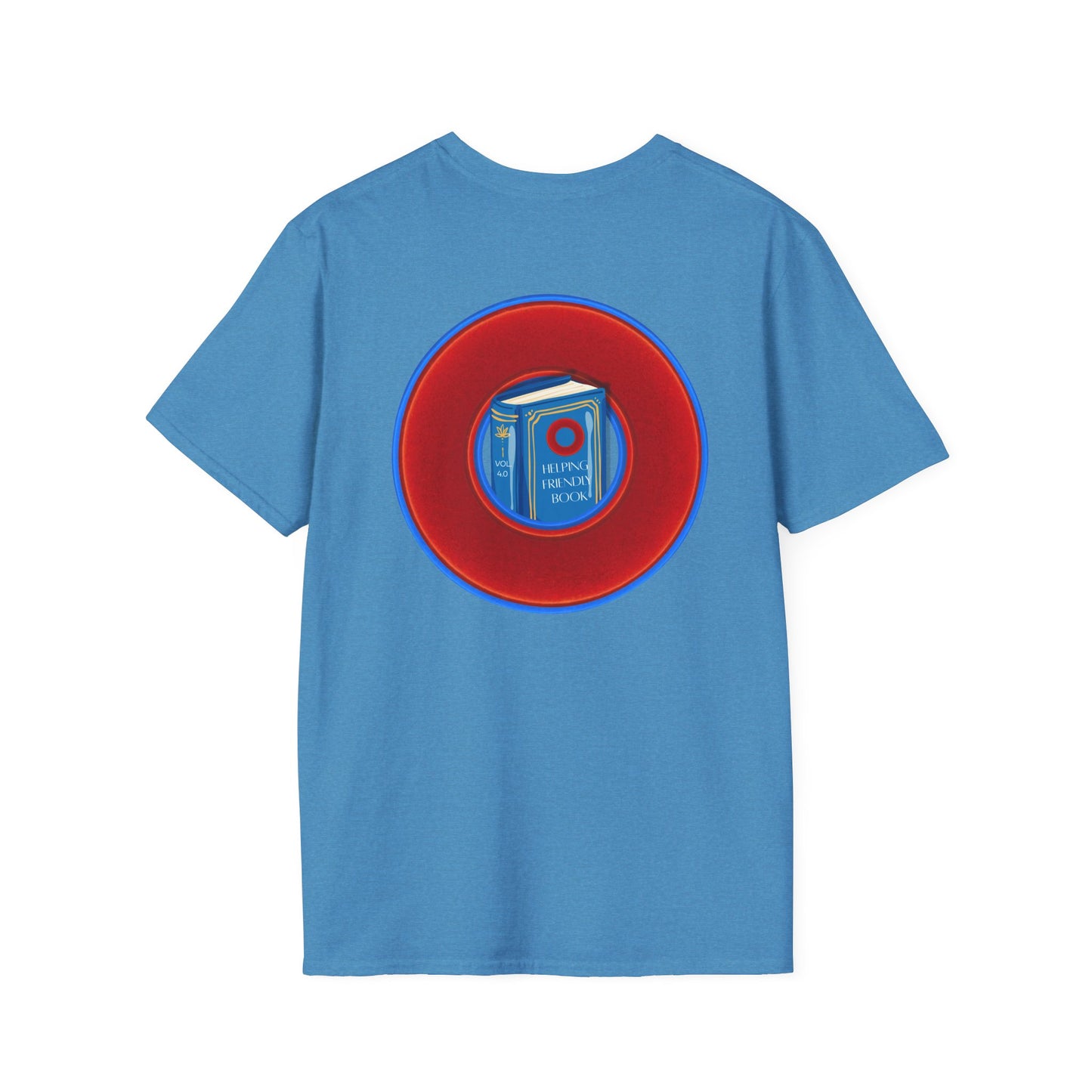 Classic Donut Tee - Unisex Soft-Style - "Helping Phriendly Donut Tee" - vivid red donut - variant 1
