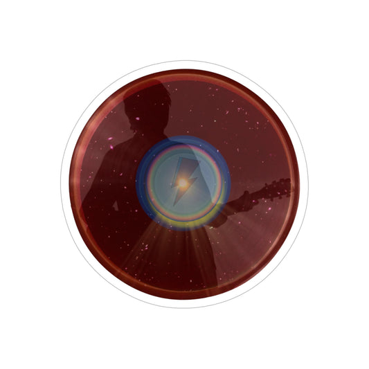 Donut Bumper/Outdoor Sticker - "The Unofficial Donut of Bowie MD" - series 1.0 - red donut - [Die-Cut] 6"x 6"