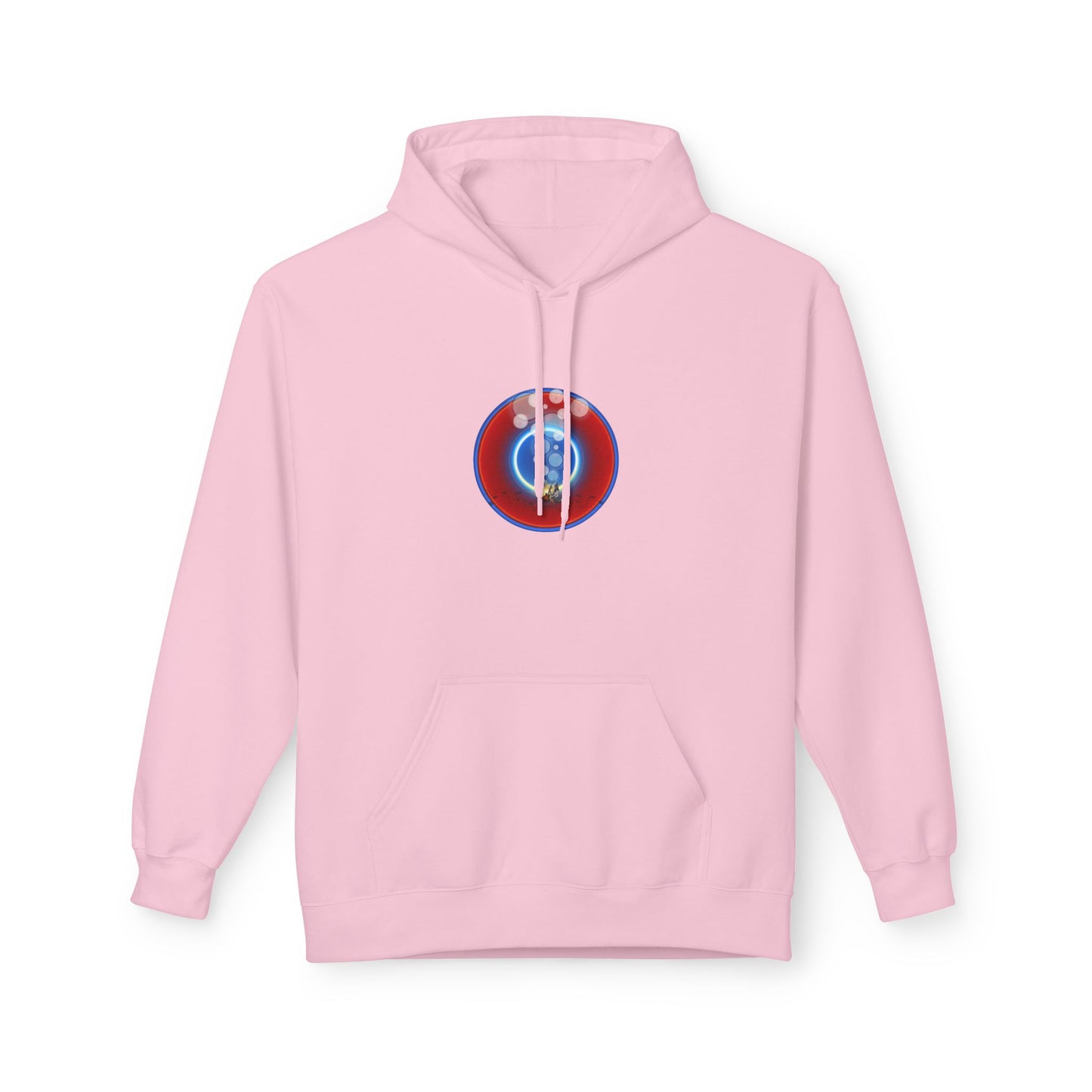 Fleece Harry Hoodies [Midweight Soft-style] - "The Bubbler's Donut" - w/rustic red donuts