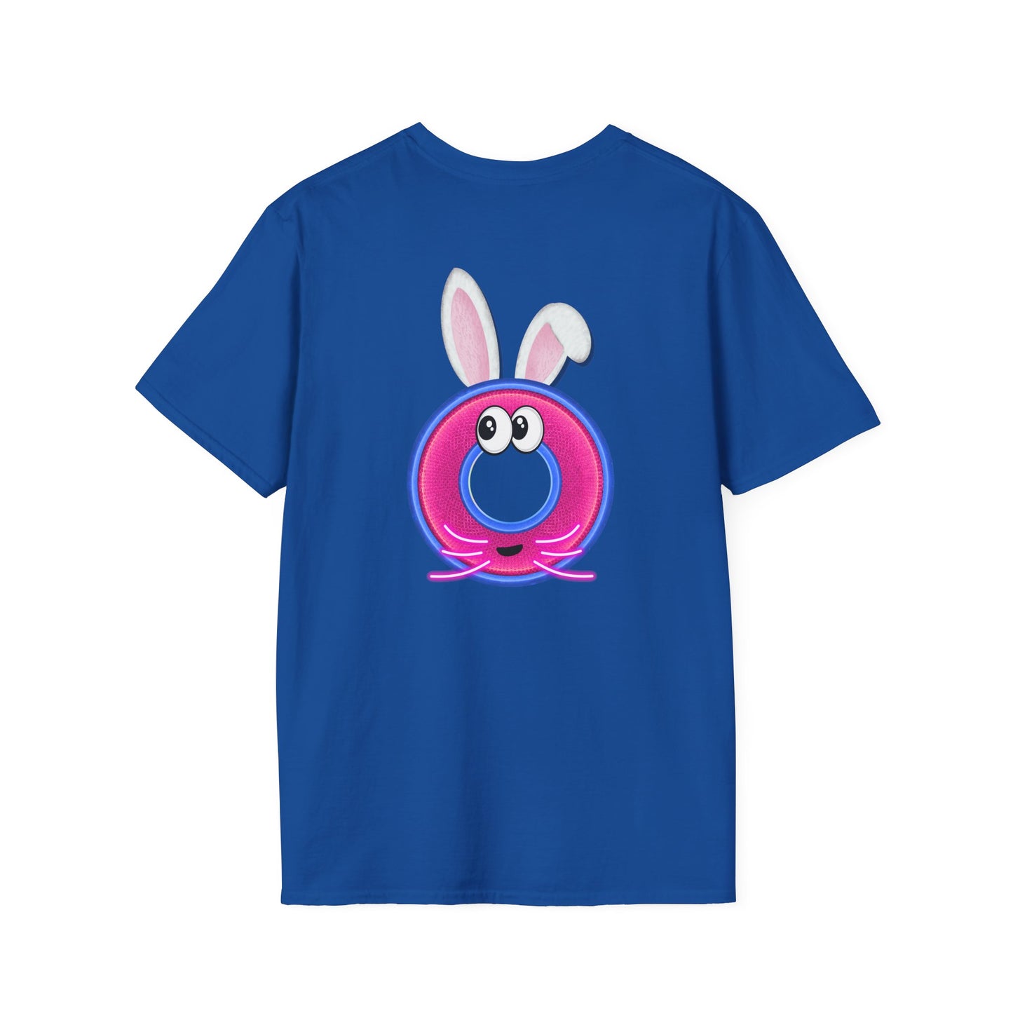 Classic Donut Tee - Unisex Soft-Style - "Easter Donuts" - magenta/pink rustic donut - holiday edition