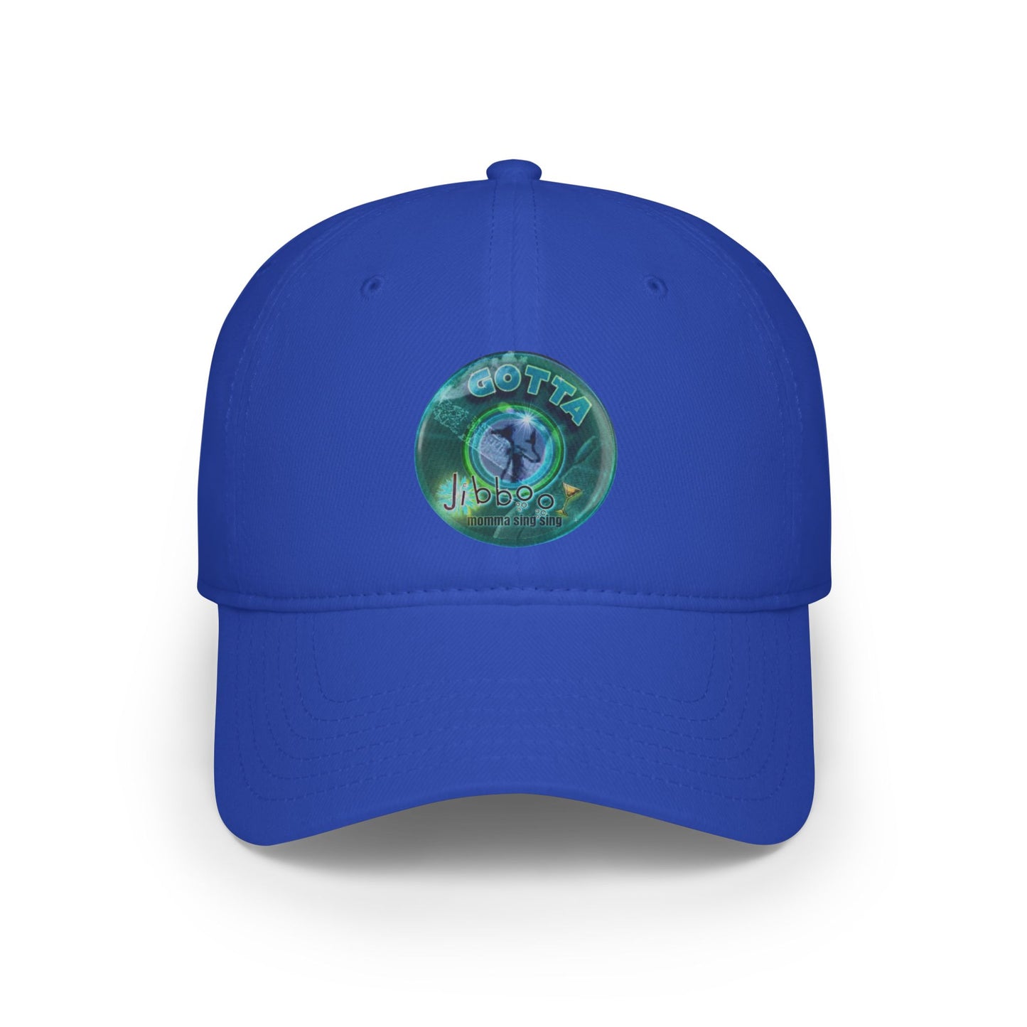 Lumpy Donut Baseball Cap - "Gotta Donut Baseball Cap" - dark teal vivid donut w/