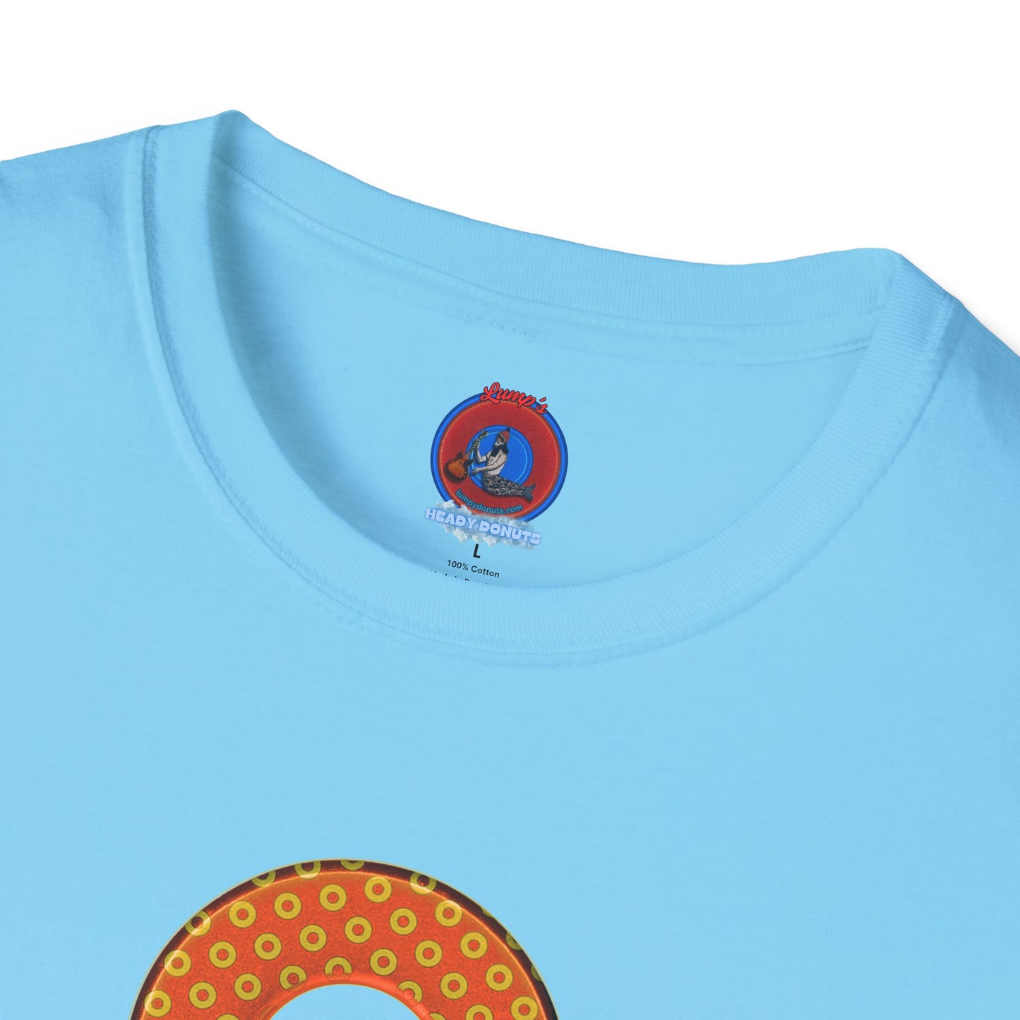 Plain Donuts/Unisex Soft-Style - "Plain Electric Paradoxical Donuts" - gold/orange donuts