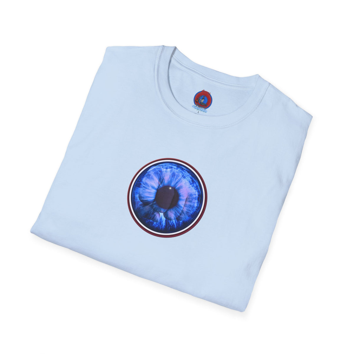 Classic Donut Tee - Unisex Soft-Style - "Wilson's Eyesore Donut Tee" - blue idonut - variant 1