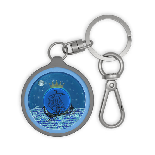 Lumpy Donut Keychain - "The Official Donut of the Prince " - series 1.0 - blue record donut