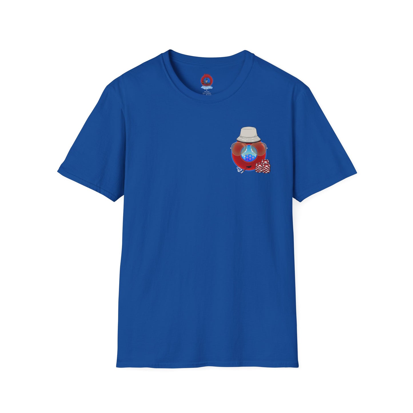 Classic Donut Tee - Unisex Soft-Style - "Gonzo Donut - Fear and Loathing in Gamehendge" - vivid red donut