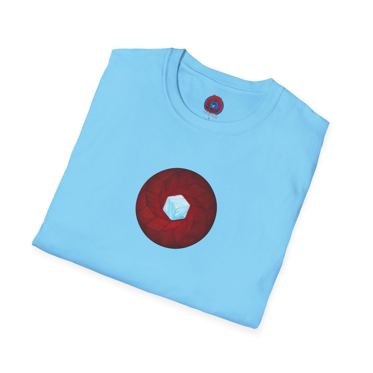 Classic Donut Tee - Unisex Soft-Style - "It's Ice... Cube's Donut" - variant 1 - red cubed donut