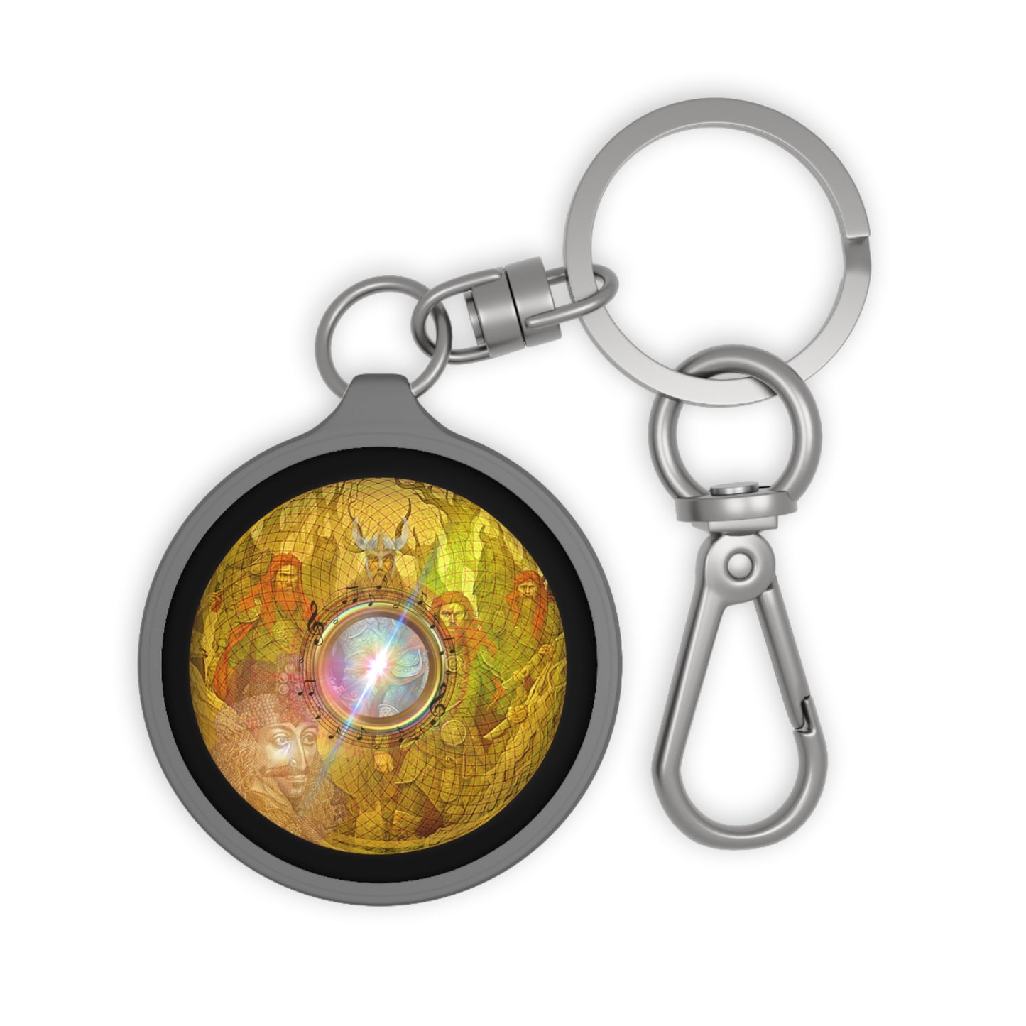 Lumpy Donut Keychain - "Vlad's Royal Donut Stash" - series 1.0 - gold donut