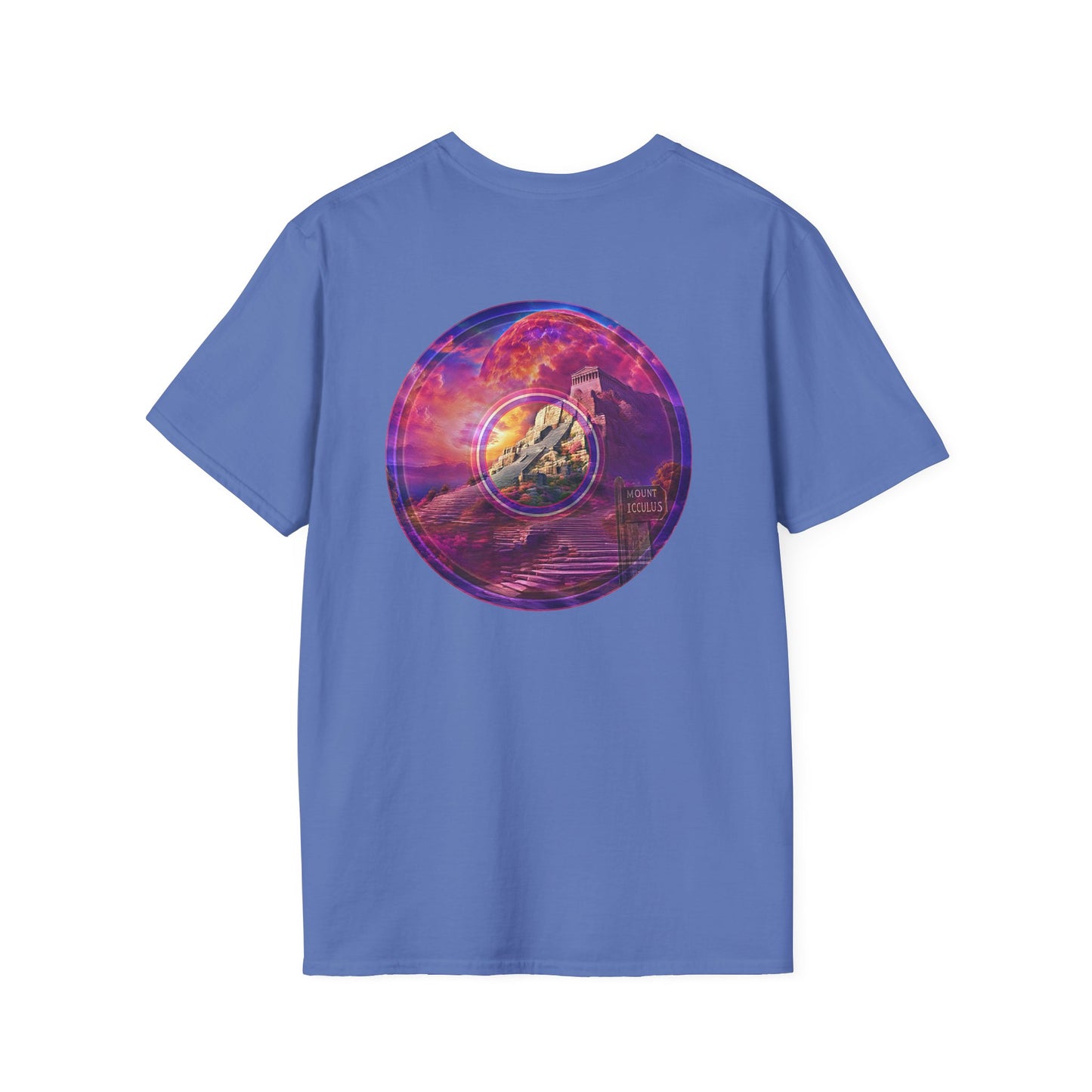 Classic Donut Tee - Unisex Soft-Style - "Icculus's Mountain Donuts " - series 1.0  - purple-ish donut