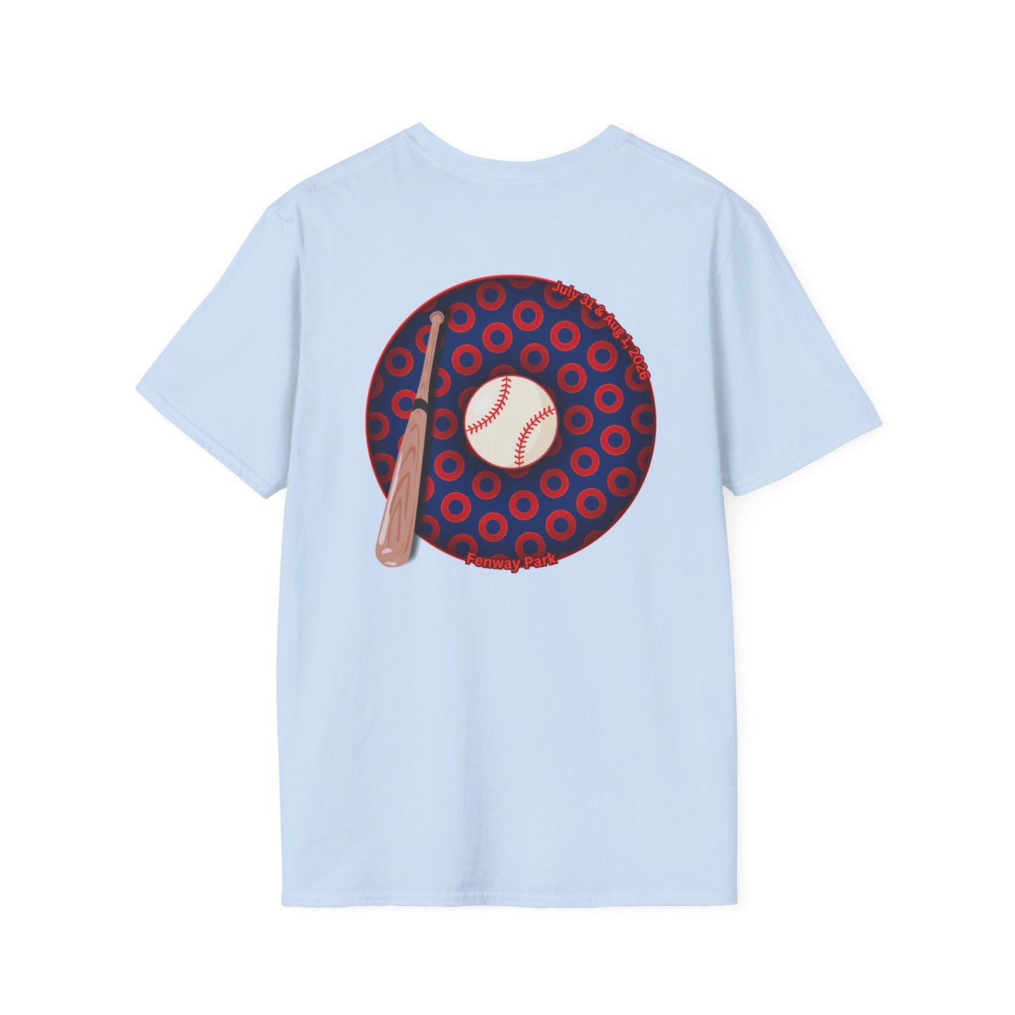 Classic Donut Tee - Unisex Soft-Style - "Phenway Ballpark Donuts" - vivid paradox donut - variant 1