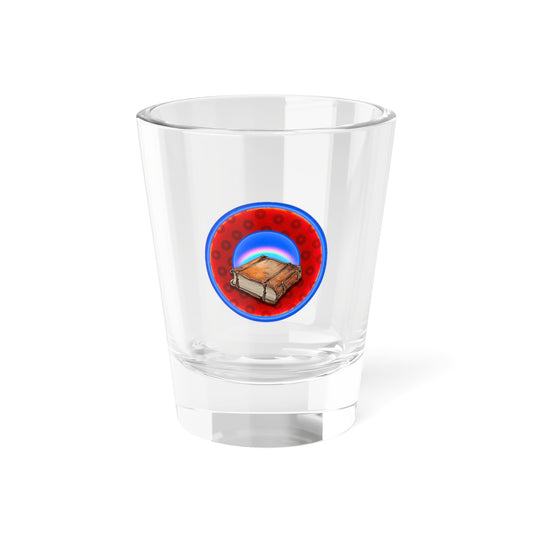Bad Fishy Too - "Helping Phriendly Shot Glass" - Shot Glass, 1.5oz - red/blue widemouthed paradox donuts