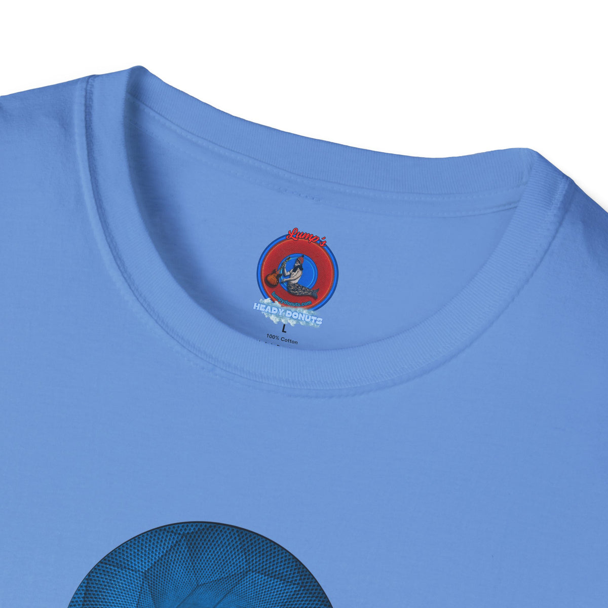 Classic Donut Tee - Unisex Soft-Style - "It's Ice... Cube's Donut" - variant 2 - blue cubed donut