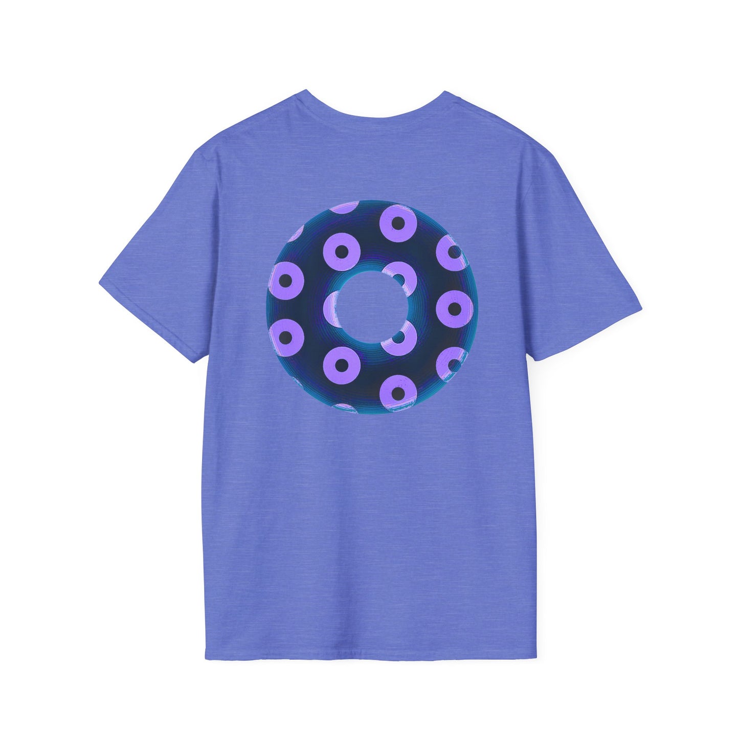 Plain Donuts/Unisex Soft-Style - "Plain Blimpy Paradoxical Donuts" - dark blue/light purple donuts
