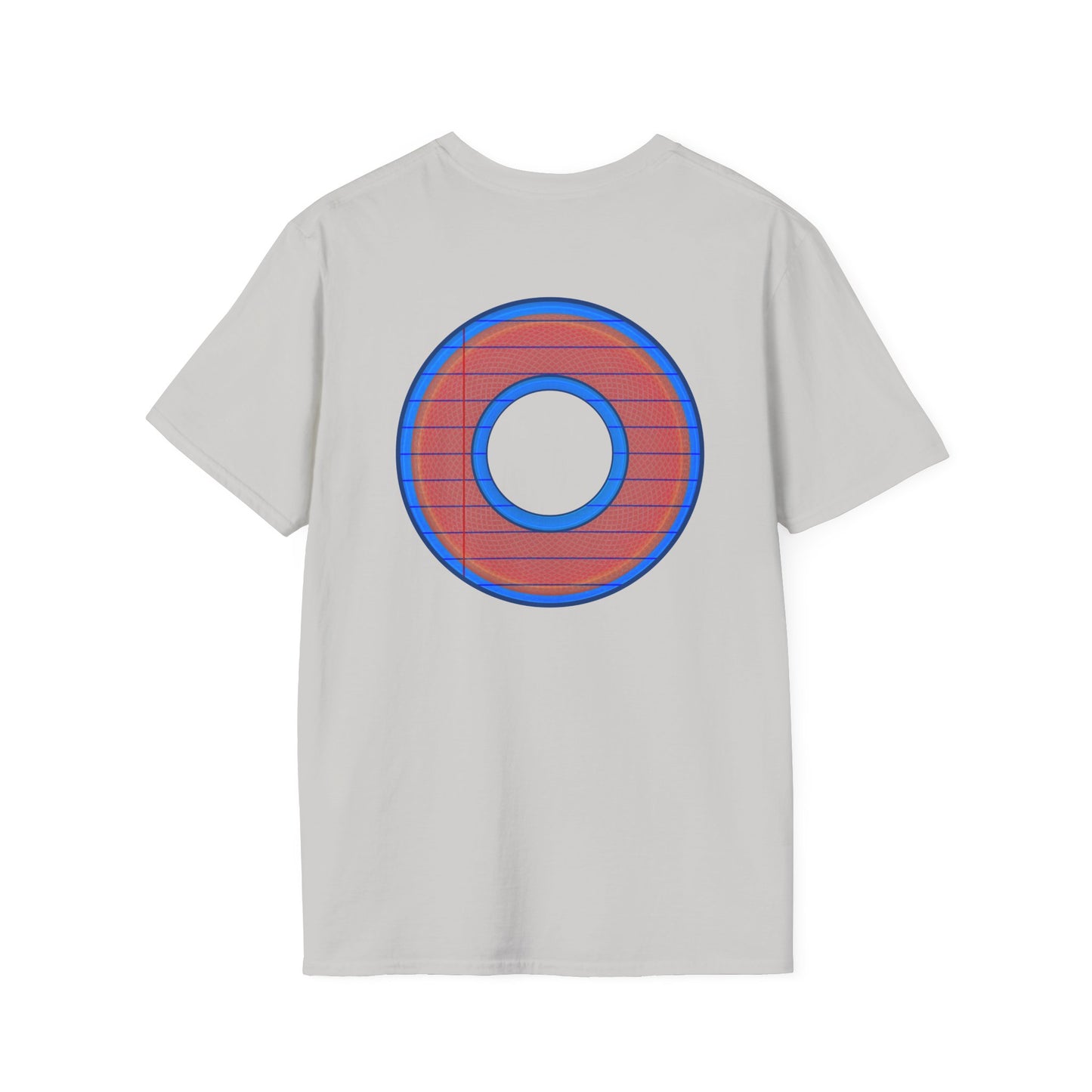 Classic Donut Tee - Unisex Soft-Style - "That's 1 Tasty Donut" - series 1.0  - variant 3 - red donut w/donut hole