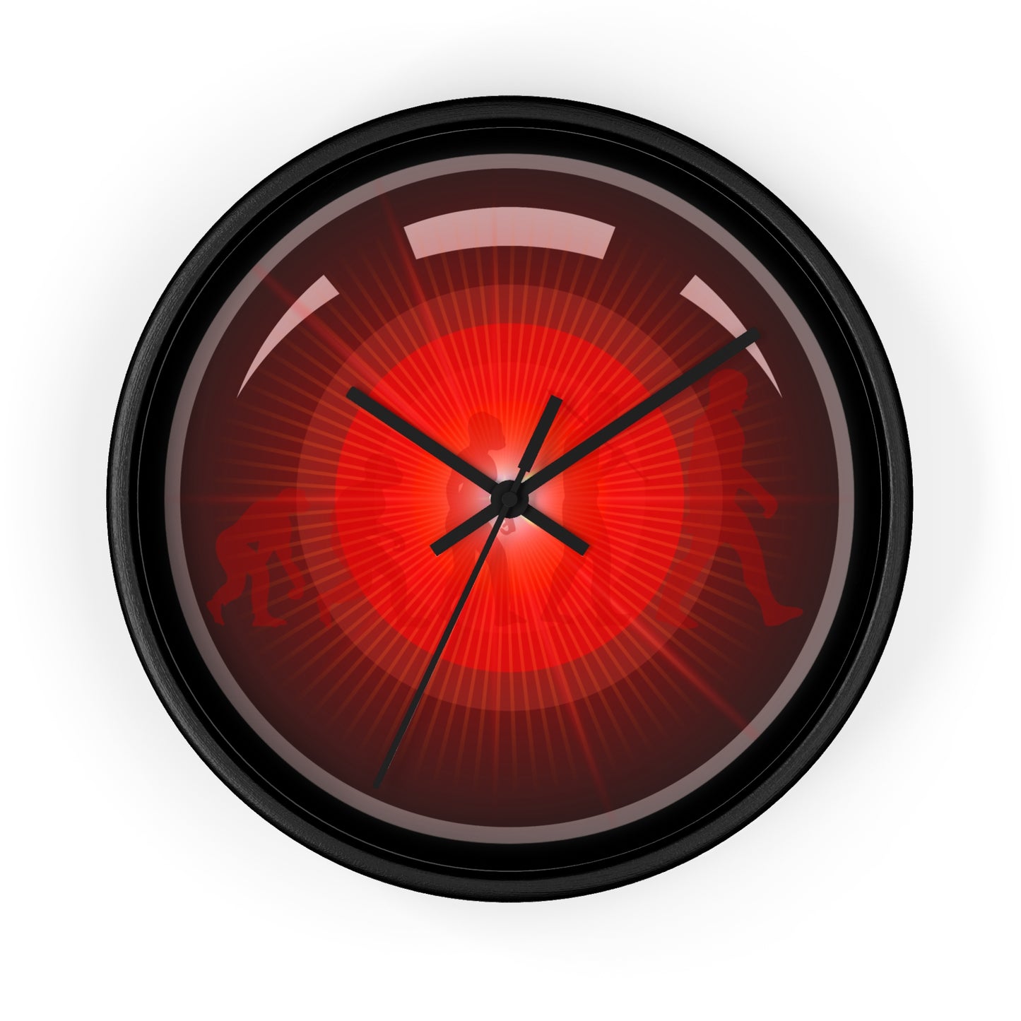 Lumpy Wall Clock - "2025: a Donut Odyssey" - variant 1 - Hal donut w/black background