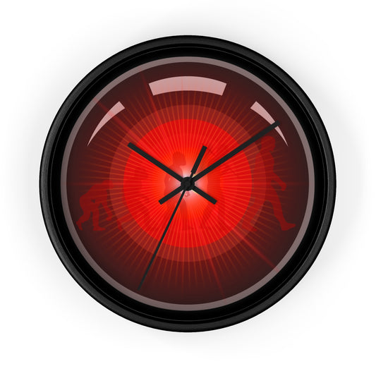 Lumpy Wall Clock - "2025: a Donut Odyssey" - variant 1 - Hal donut w/black background