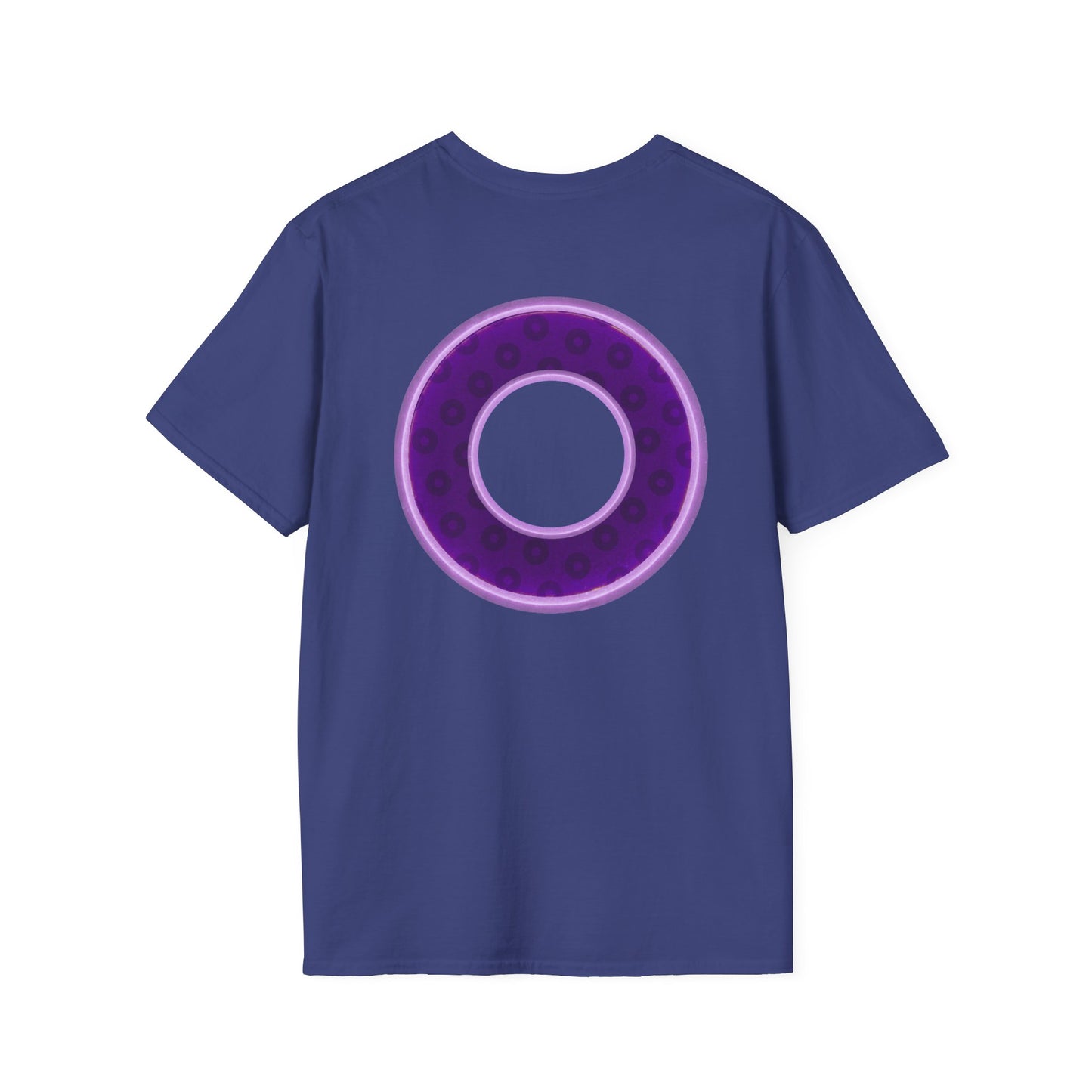 Plain Donuts/Unisex Soft-Style - "Plain Wide Mouthed Paradoxical Donuts" - dark purple/light purple donuts