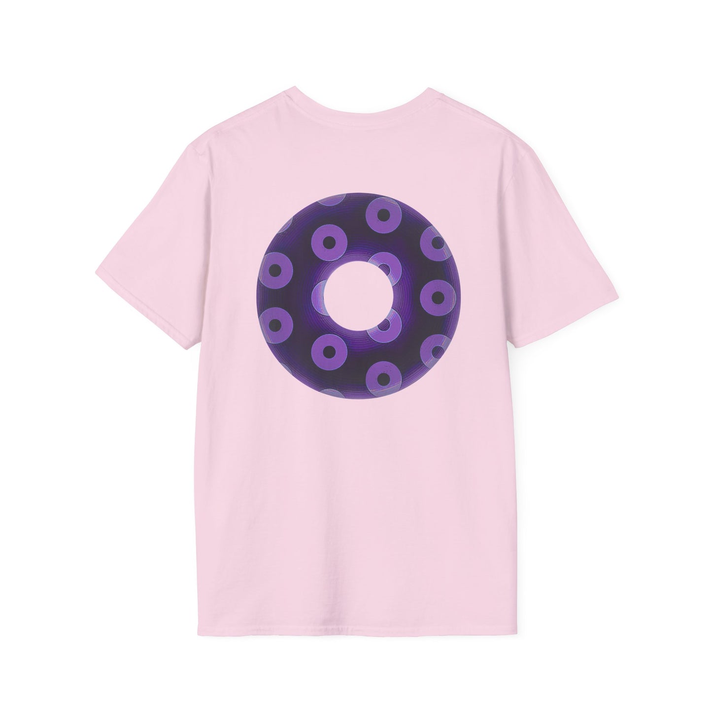 Plain Donuts/Unisex Soft-Style - "Plain Blimpy Paradoxical Donuts" - dark purple/light purple donuts