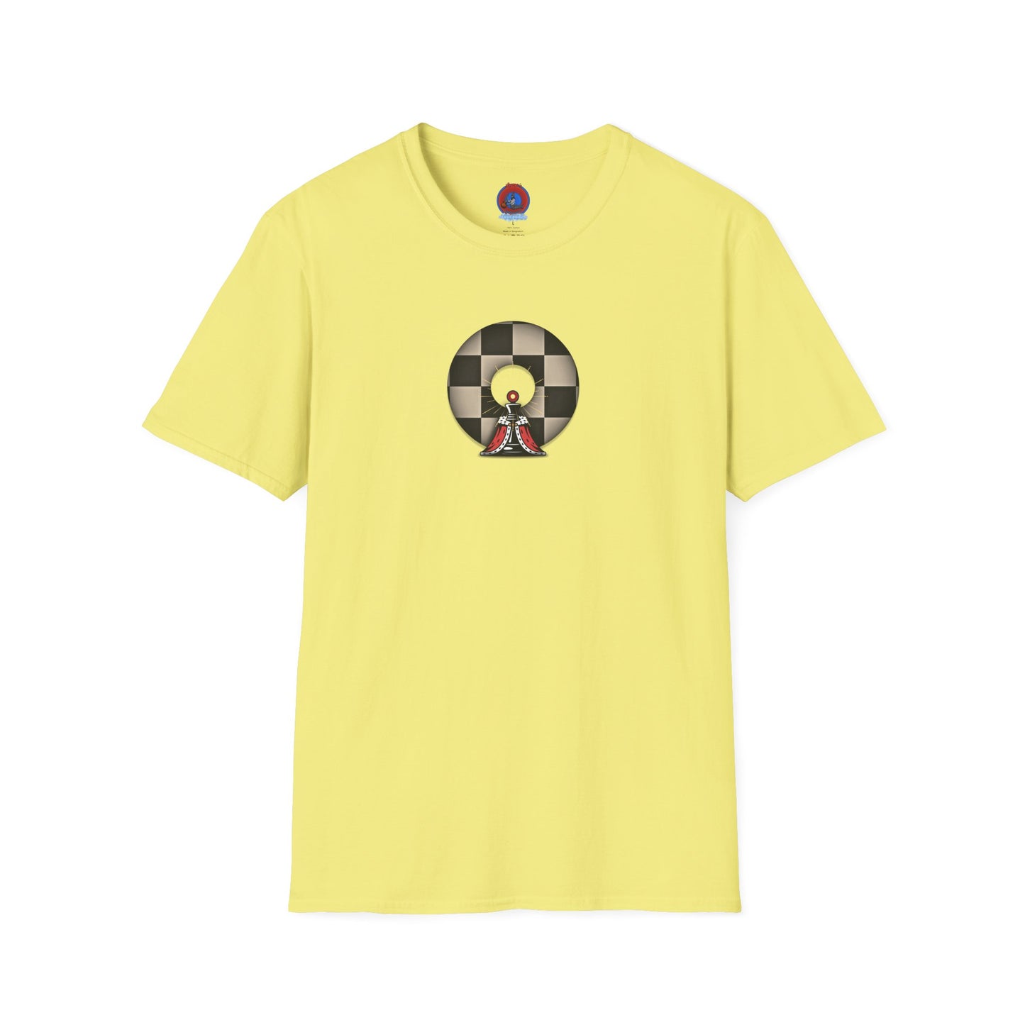 Classic Donut Tee - Unisex Soft-Style - "Bobby Phisher King's Donut no. 95" - chess donut