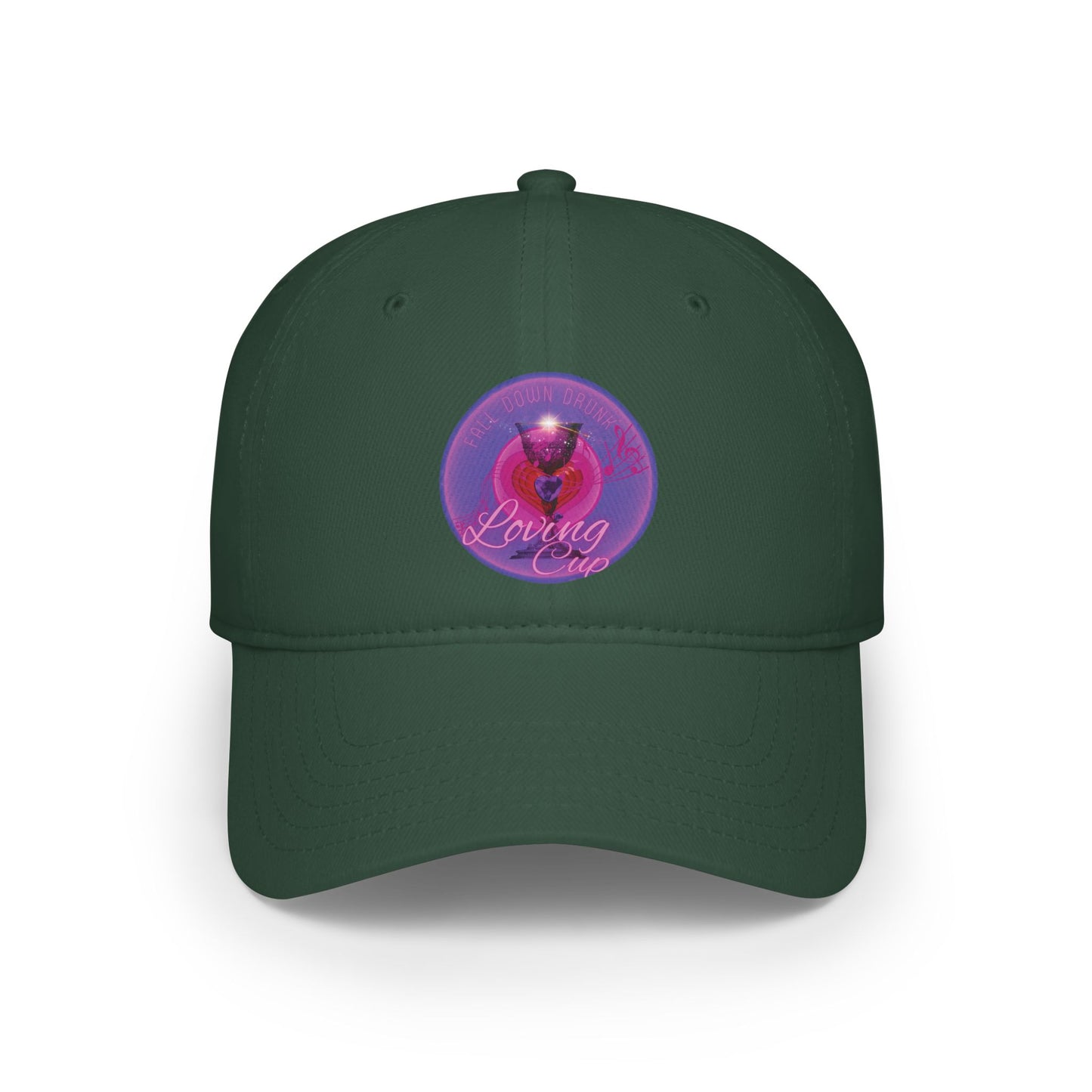 Lumpy Donut Baseball Cap - "The Loving Donut Cap" - vivid purple/magenta donut w/ - [*charitable donut]