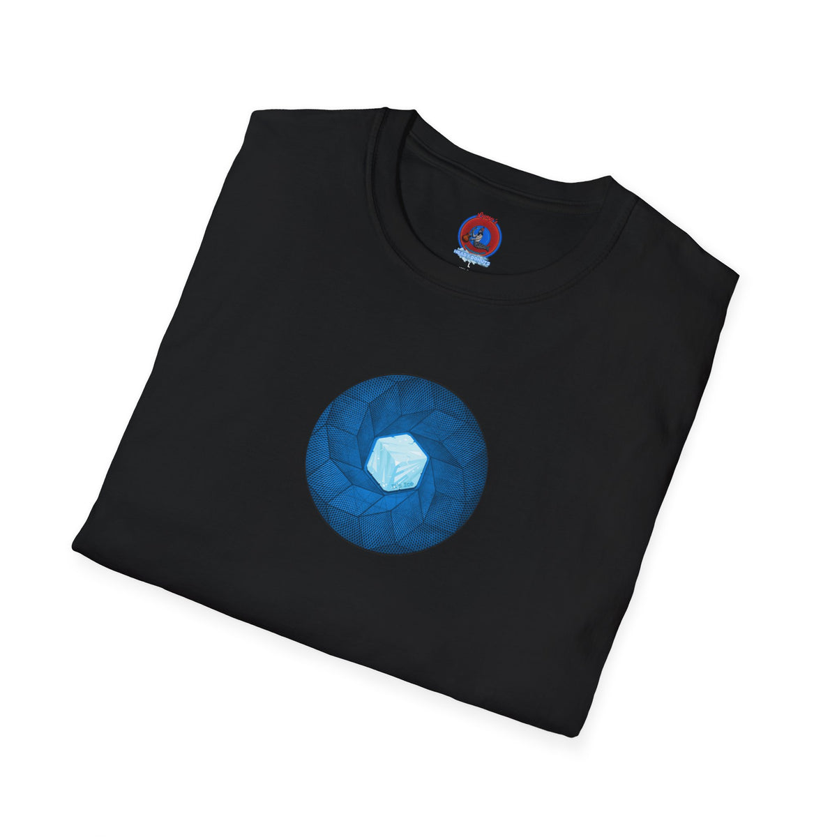 Classic Donut Tee - Unisex Soft-Style - "It's Ice... Cube's Donut" - variant 2 - blue cubed donut