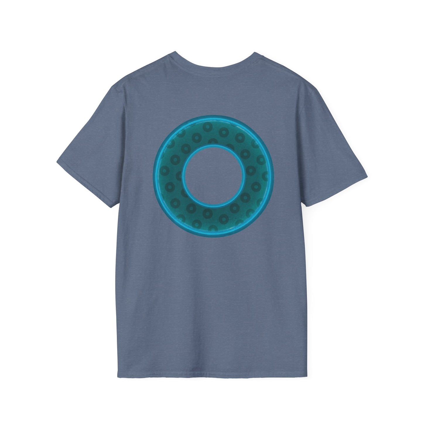 Plain Donuts/Unisex Soft-Style - "Plain Wide Mouthed Paradoxical Donuts" - dark teal/dark teal donuts
