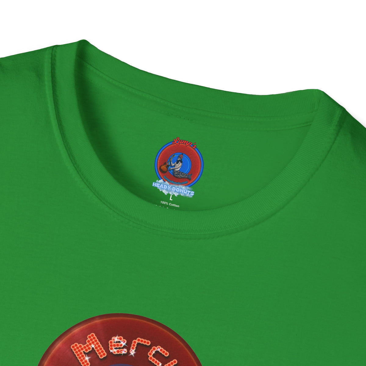 Classic Donut Tee - Unisex Soft-Style - "Donuts of the Gods" - series 1.0 - variant 3 - red donut