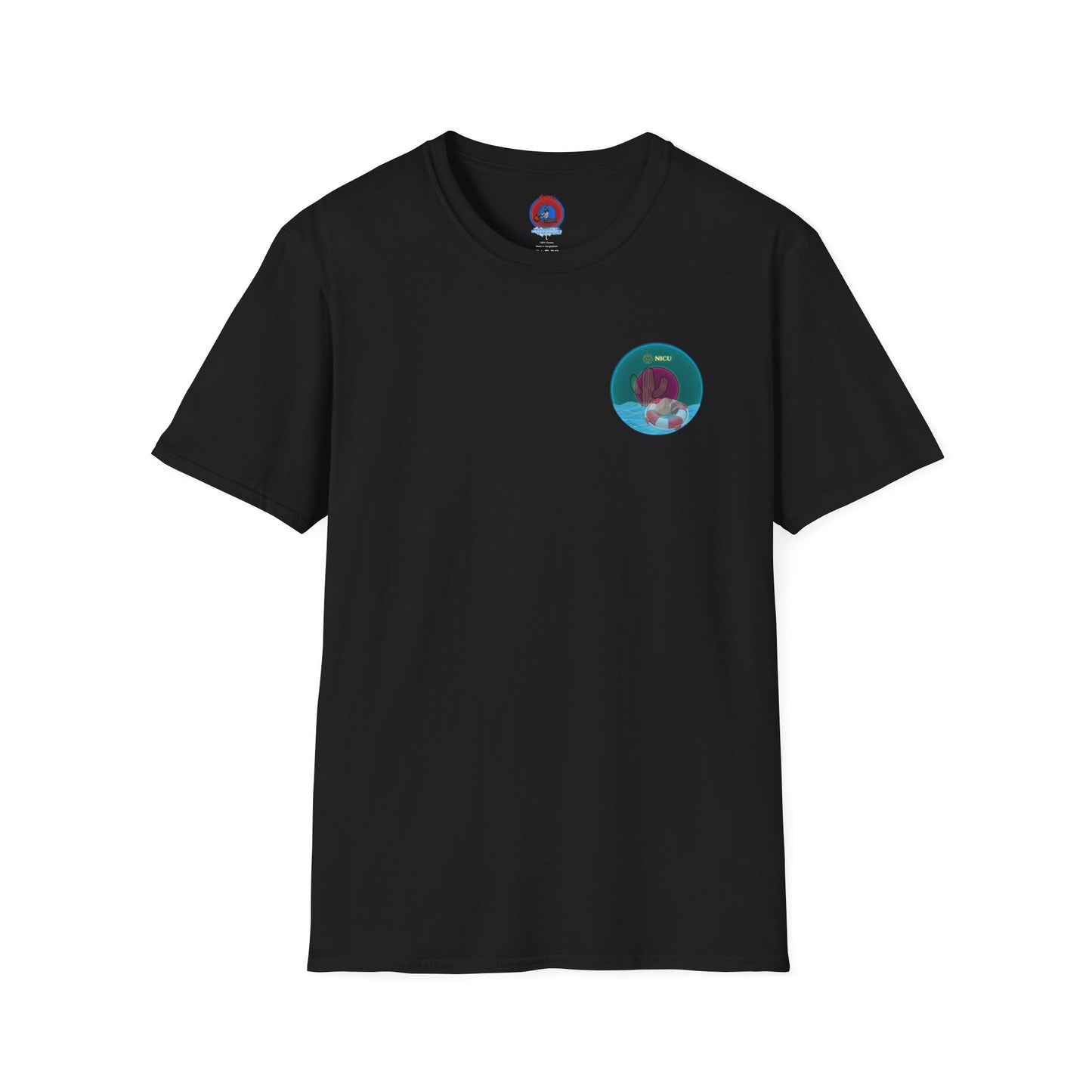 Classic Donut Tee - Unisex Soft-Style - "Masonic Donut of Rites" - series 1.0  - dark teal donut
