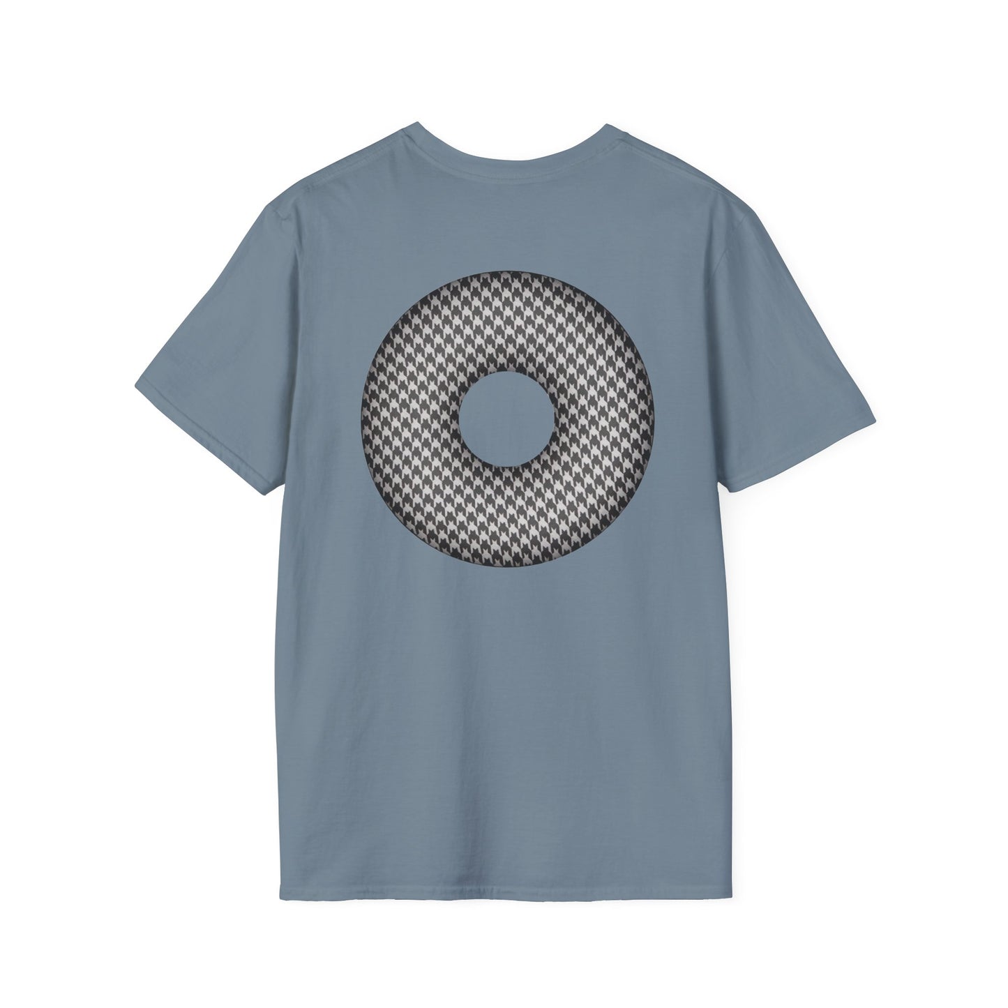 Classic Donut Tee - Unisex Soft-Style - "Ricky's Donut" - houndstooth donut
