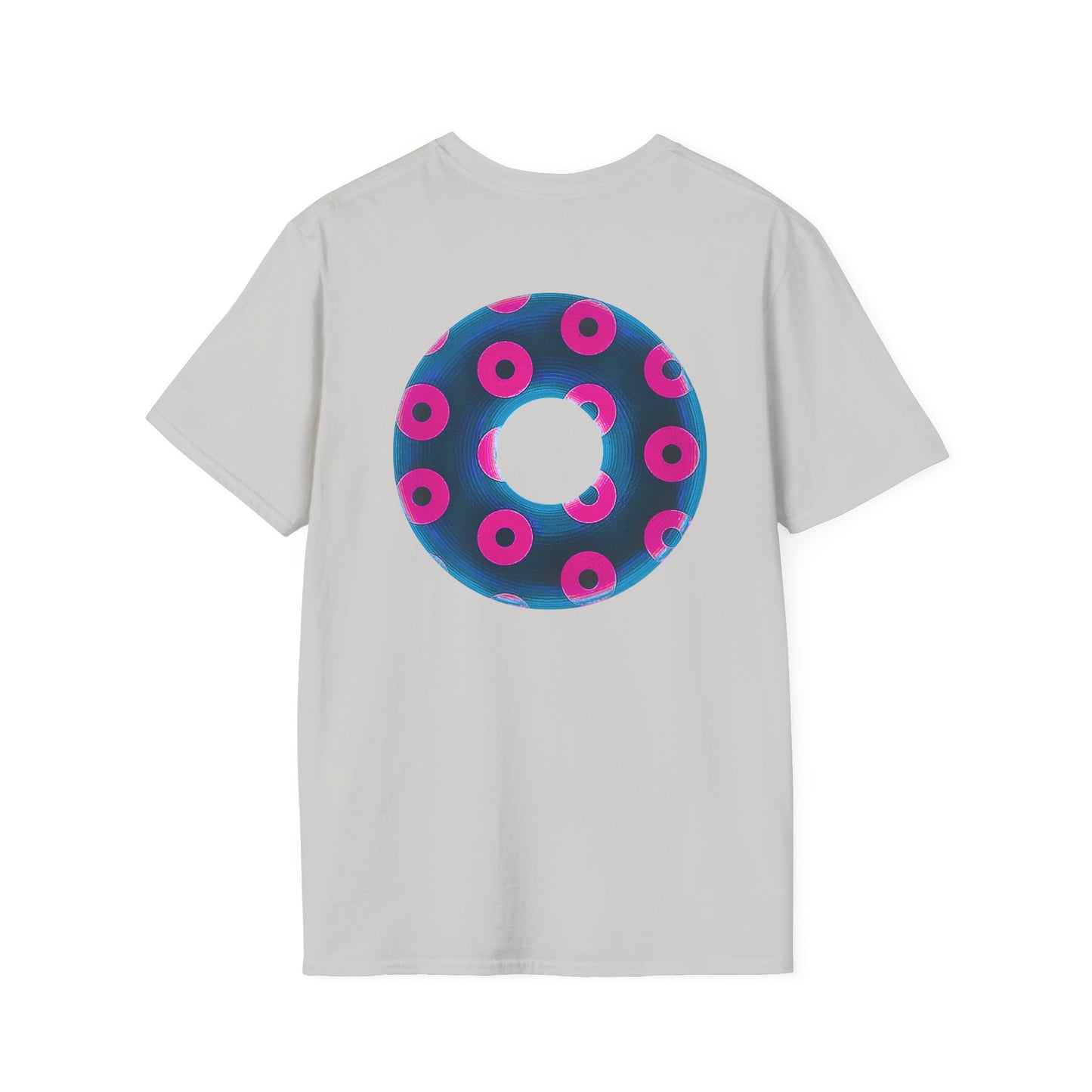 Plain Donuts/Unisex Soft-Style - "Plain Blimpy Paradoxical Donuts" - royal blue/vivid magenta donuts