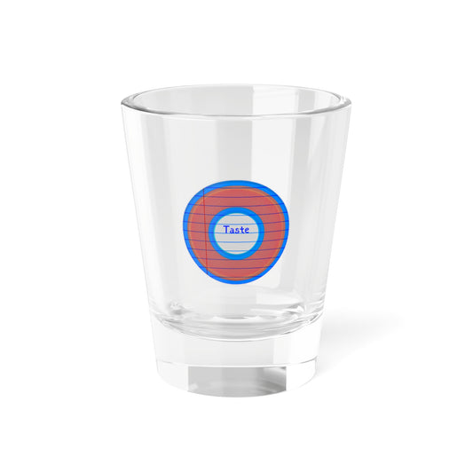 Bad Fishy Too - "Tasty Shot" - Shot Glass, 1.5oz - rustic red donut