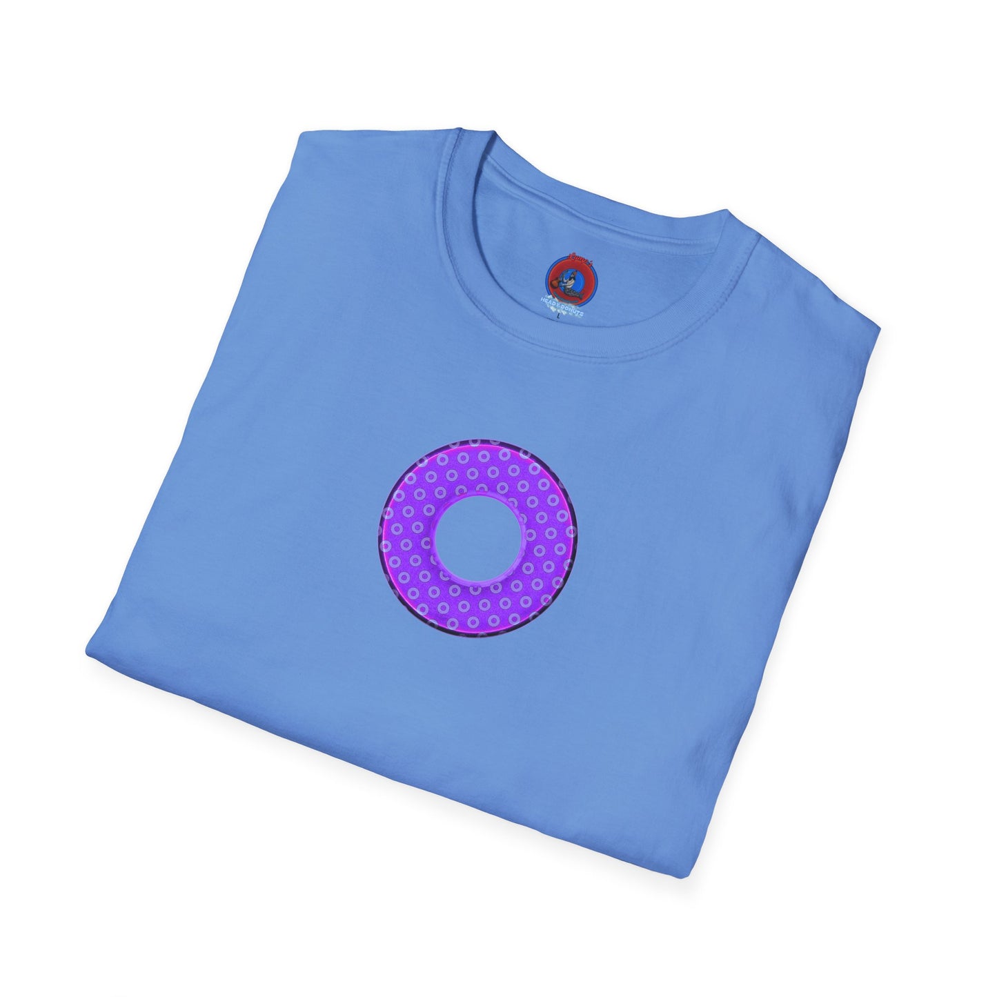 Plain Donuts/Unisex Soft-Style - "Plain Electric Paradoxical Donuts" - bright purple/light purple donuts
