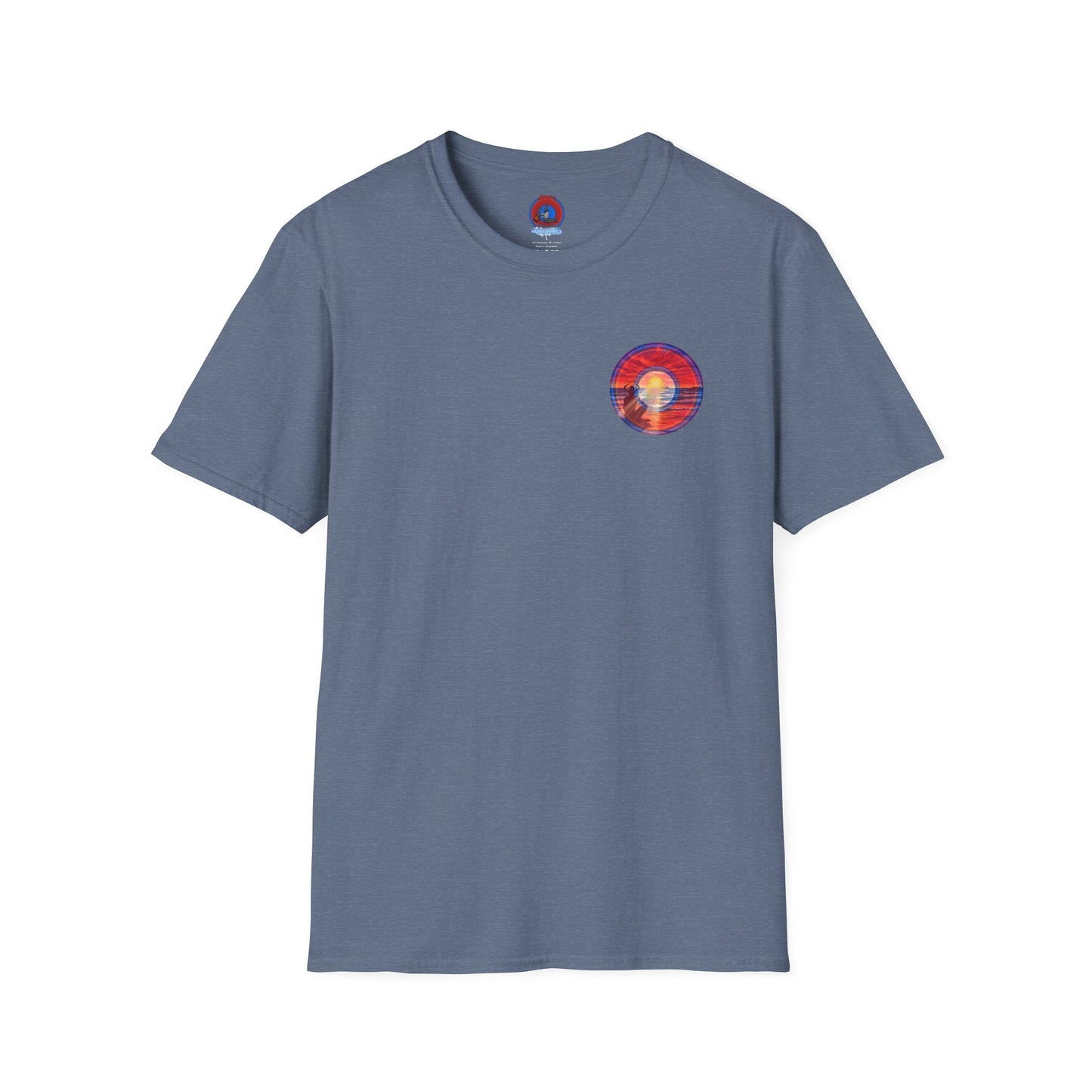 Classic Donut Tee - Unisex Soft-Style - "The Squirming Donut" - red picture donut