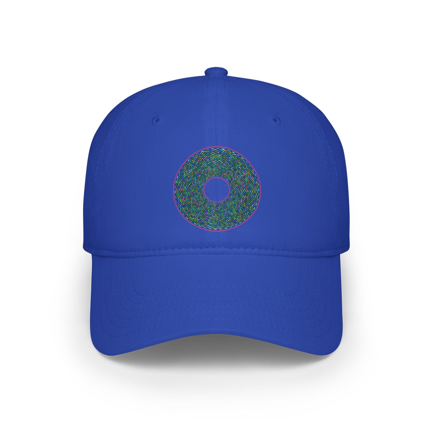 Lumpy Donut Baseball Cap - "Pixilated Donut" - variant 1 - assorted color donut w/