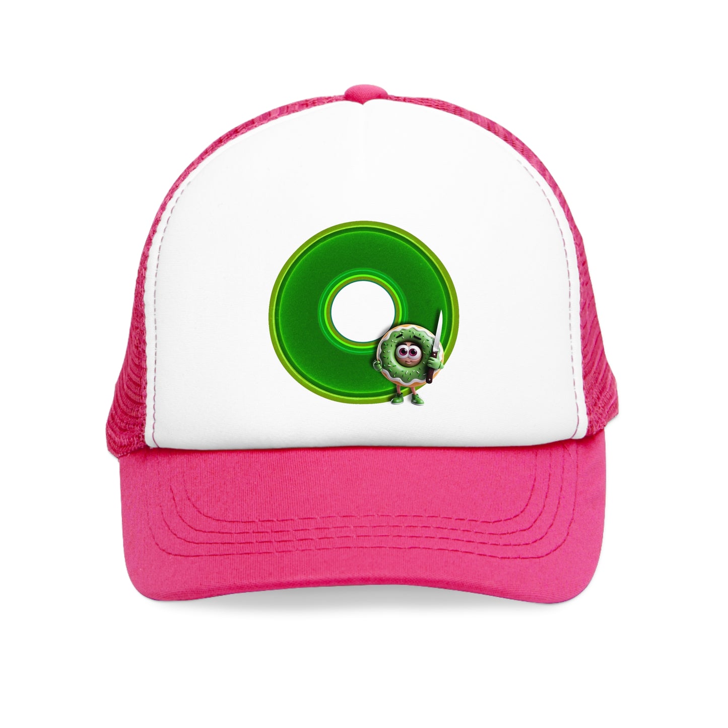 Lumpy Trucker Hat - "My Phriend the Donut" - variant 2 - green donut